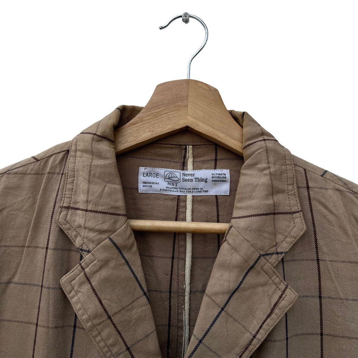 Japanese Brand VINTAGE NST JAPAN STRIPED JACKET INSPIRED ISSEY MIYAKE Size US L / EU 52-54 / 3 - 6 Thumbnail