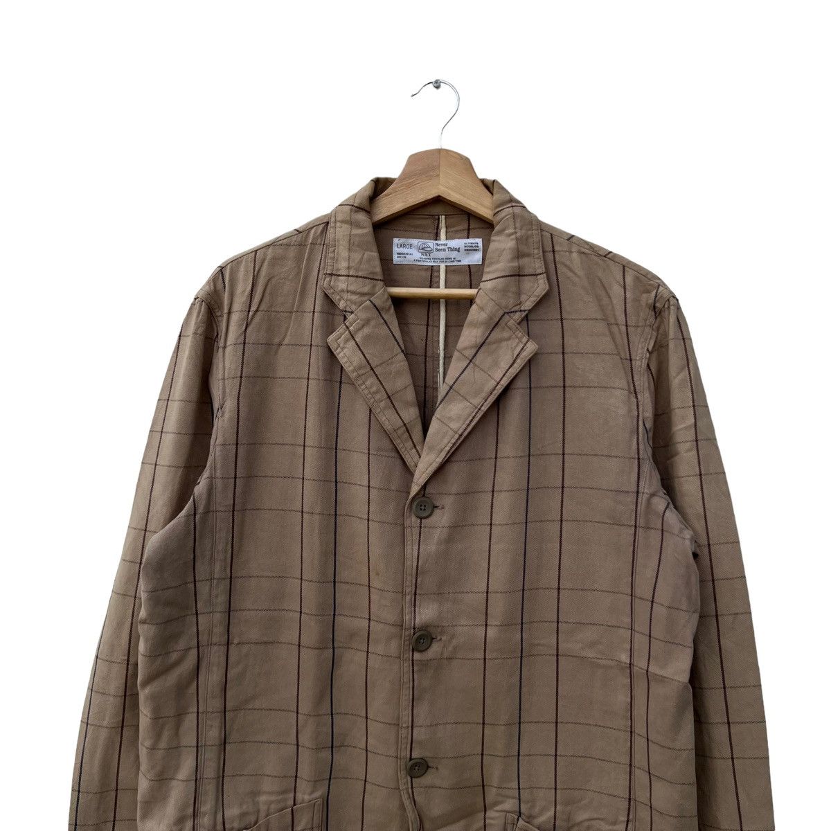 Japanese Brand VINTAGE NST JAPAN STRIPED JACKET INSPIRED ISSEY MIYAKE Size US L / EU 52-54 / 3 - 4 Thumbnail