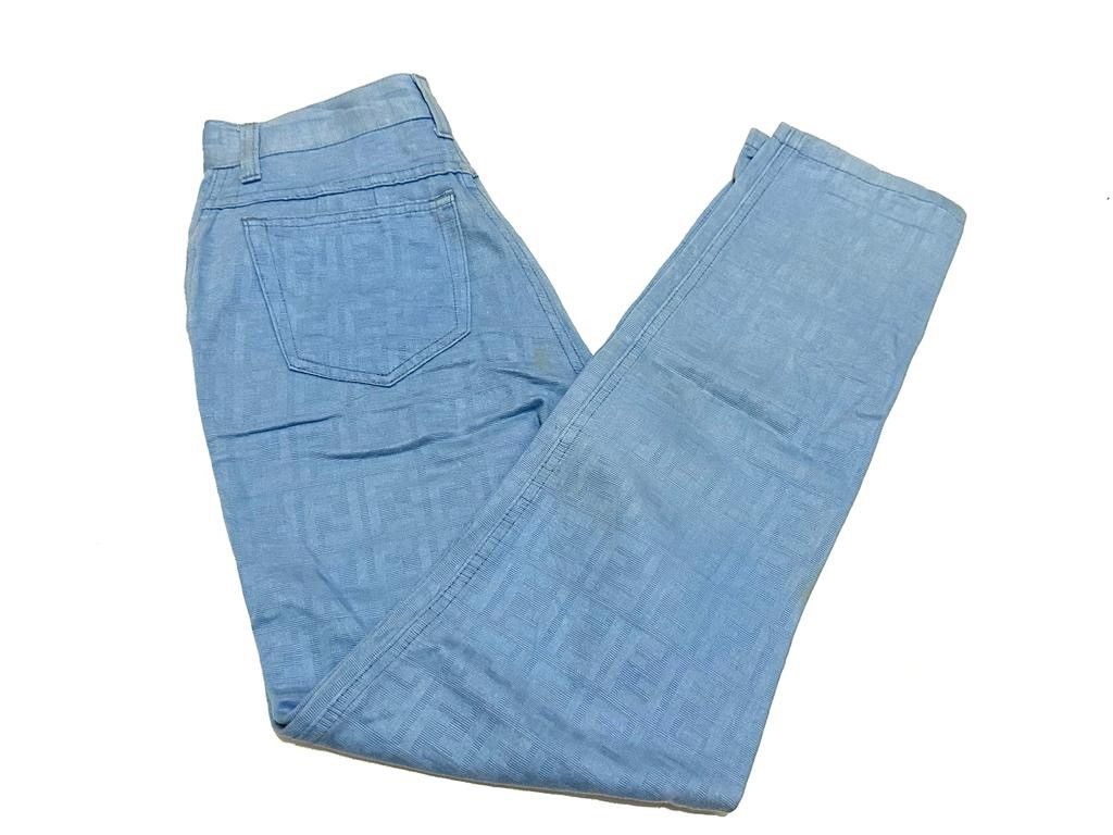 パンツ Vintage FENDI Zucca Pants Denim 27 Vintage FENDI Zucca Pants Denim 27