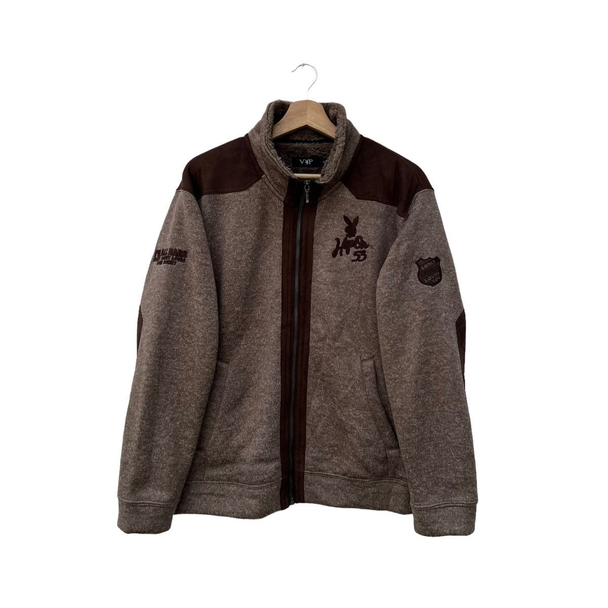 Japanese Brand VINTAGE PLAYBOY JAPAN FLEECE SHERPA JACKET Size US L / EU 52-54 / 3 - 1 Thumbnail