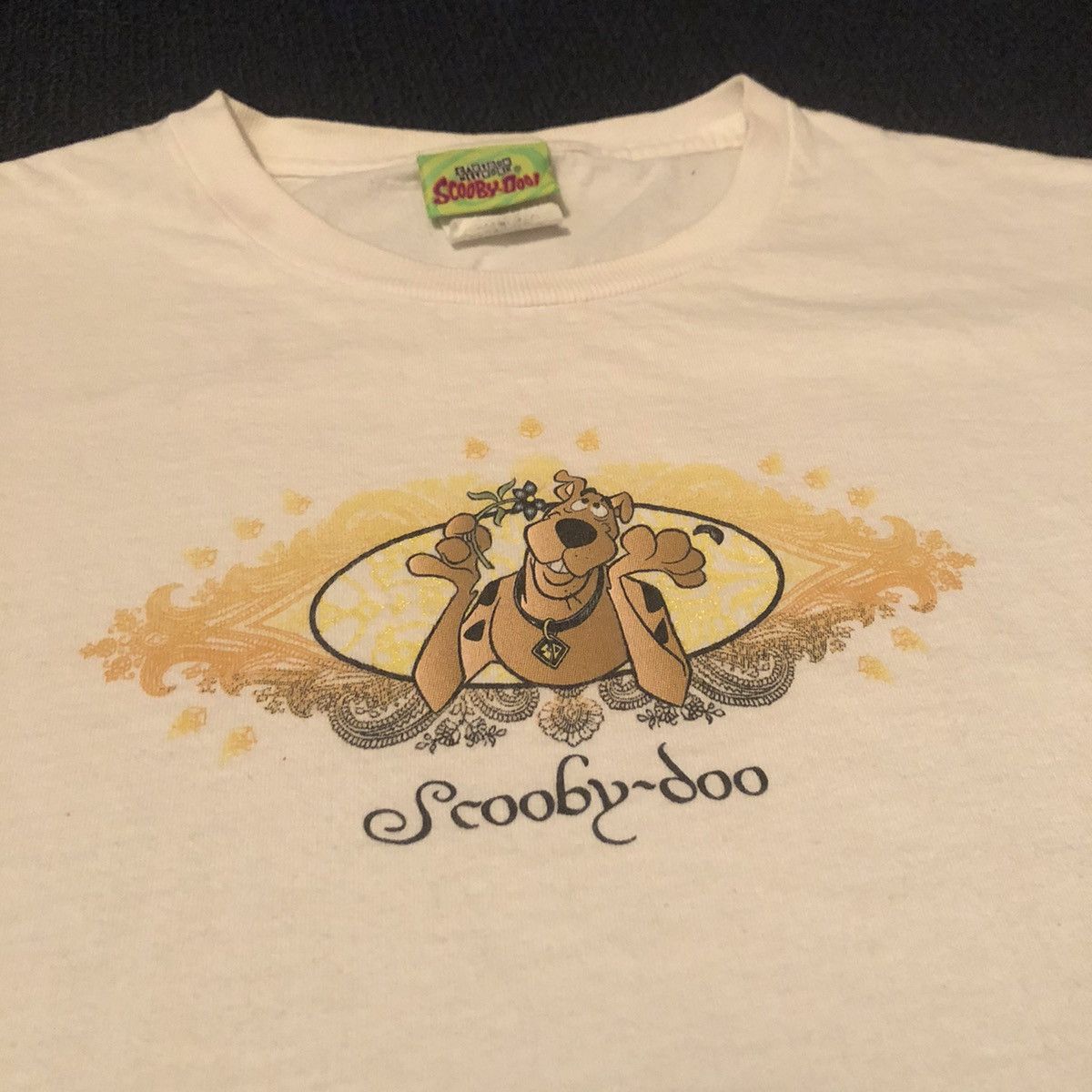 Cartoon Network Vintage 1990s Scooby Dooby Doo Shrug Flower Graphic Logo Tee Size US M / EU 48-50 / 2 - 3 Thumbnail