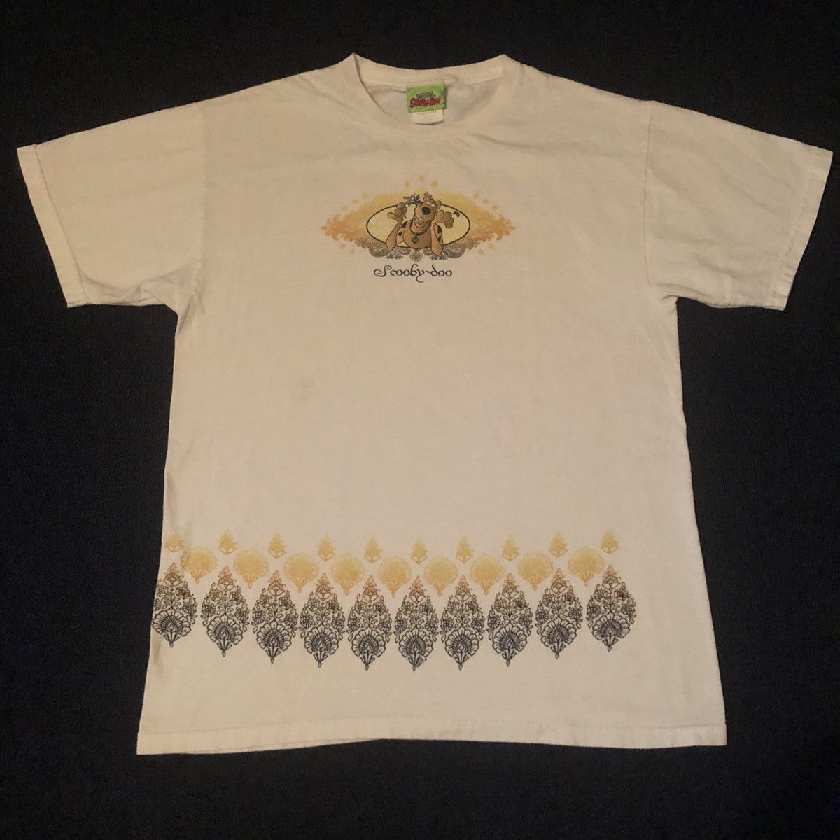 Cartoon Network Vintage 1990s Scooby Dooby Doo Shrug Flower Graphic Logo Tee Size US M / EU 48-50 / 2 - 2 Thumbnail