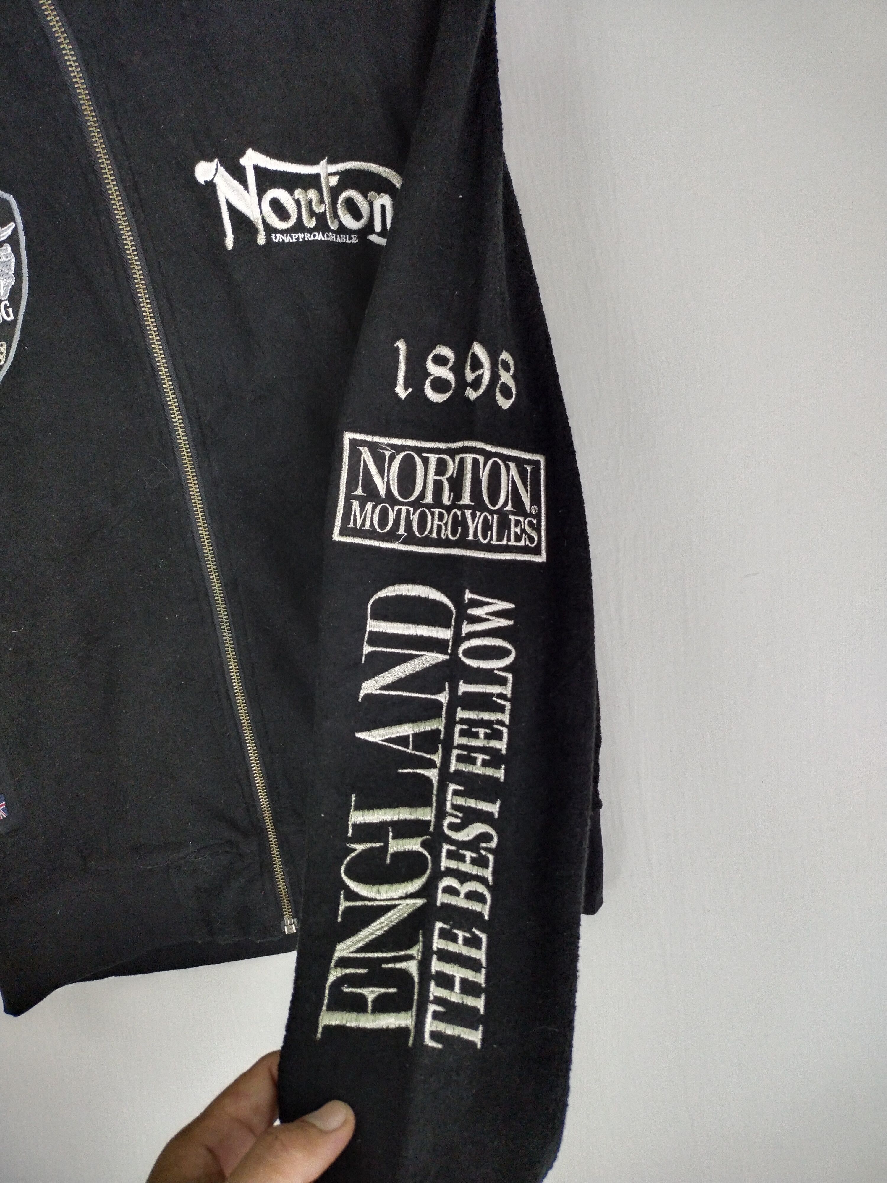 Norton × Sports Specialties × Vintage VINTAGE NORTON MOTORCYCLE WOOL JACKET Size US M / EU 48-50 / 2 - 3 Thumbnail