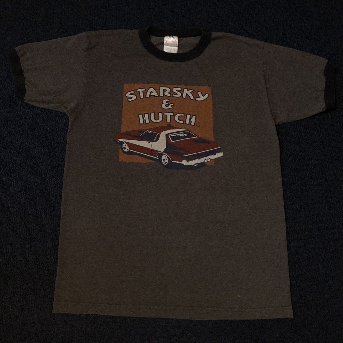 Vintage Vintage 2000s Starsky And Hutch Movie Promo Retro Ringer Tee Size US L / EU 52-54 / 3 - 3 Thumbnail