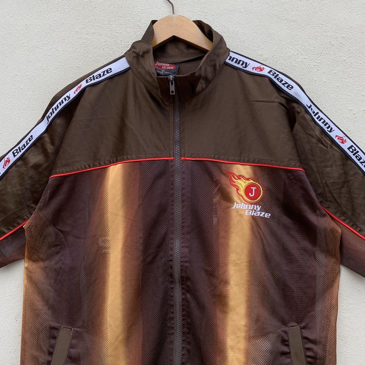 Vintage × Wu-Tang Clan Vintage JOHNNY BLAZE RARE DESIGN Shortsleeve Jacket Size US L / EU 52-54 / 3 - 4 Thumbnail
