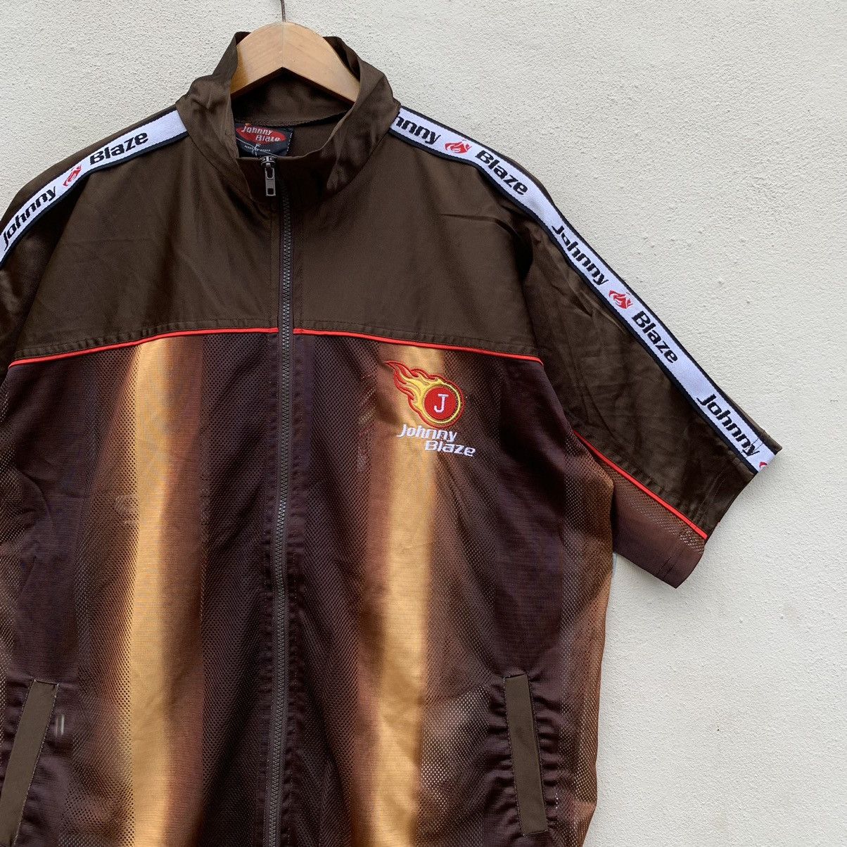 Vintage × Wu-Tang Clan Vintage JOHNNY BLAZE RARE DESIGN Shortsleeve Jacket Size US L / EU 52-54 / 3 - 5 Thumbnail