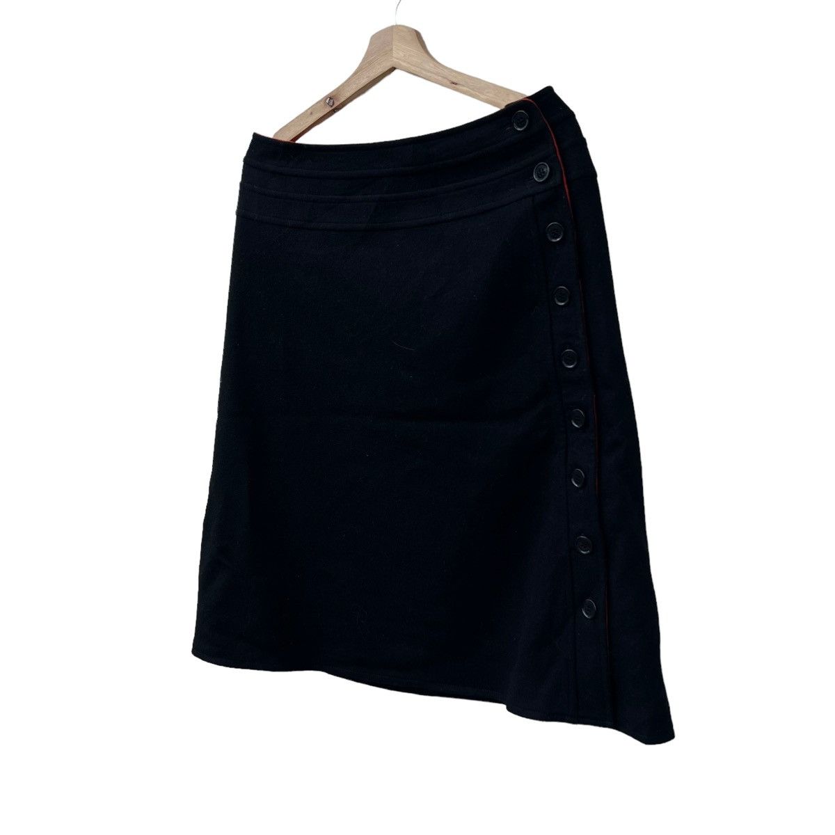 Designer VINTAGE SONIARYKIEL JAPAN MINI SKIRT Size 34" / US 12 / IT 48 - 2 Thumbnail