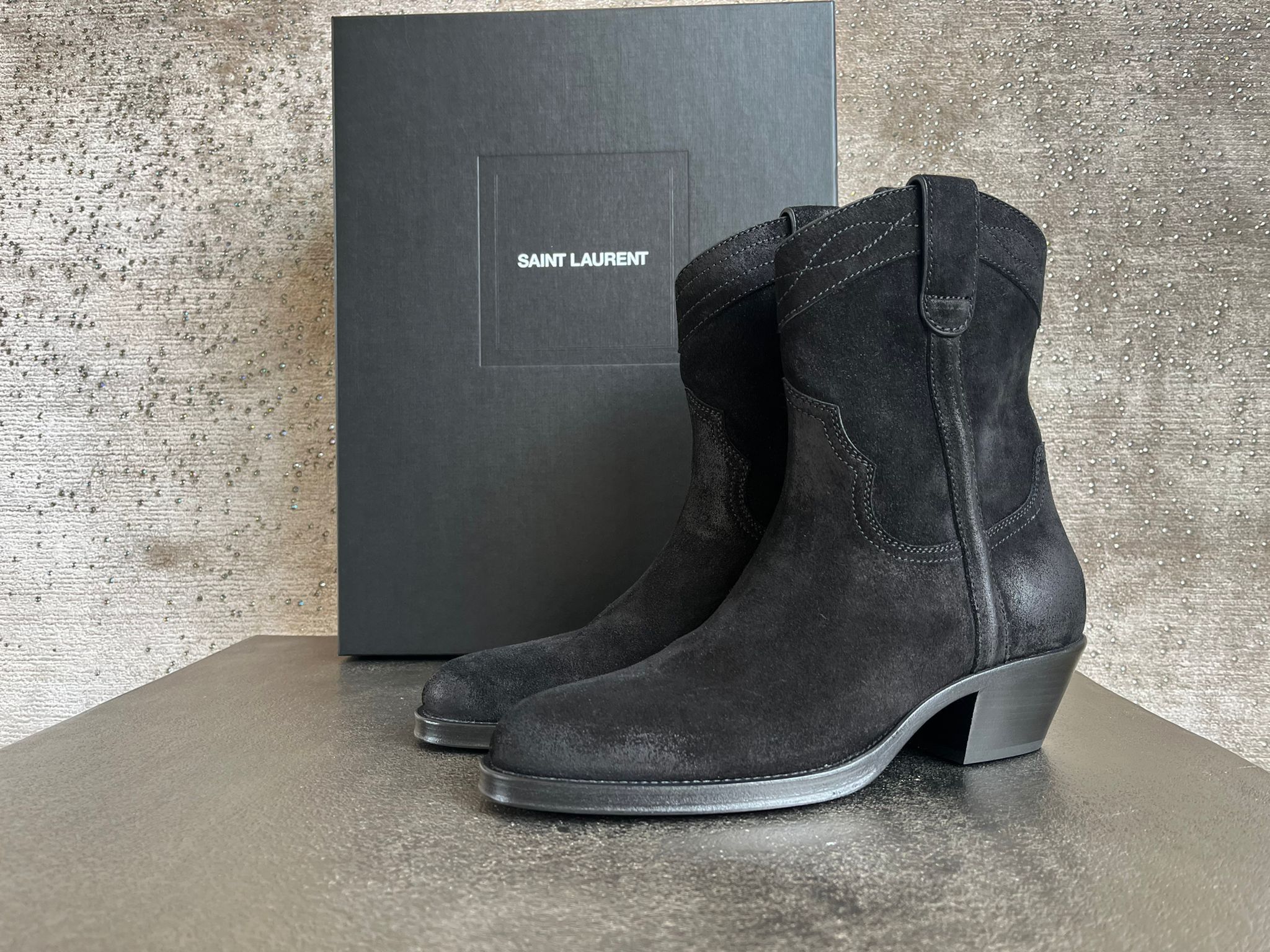 Saint Laurent Paris Q.2 / Eastwood 45 Santiag Boots in Black Size US 10 / EU 43 - 6 Thumbnail