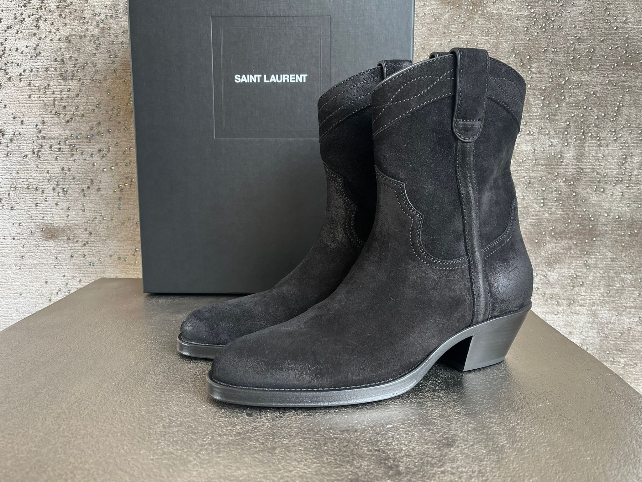 Saint Laurent Paris Q.2 / Eastwood 45 Santiag Boots in Black Size US 10 / EU 43 - 5 Thumbnail
