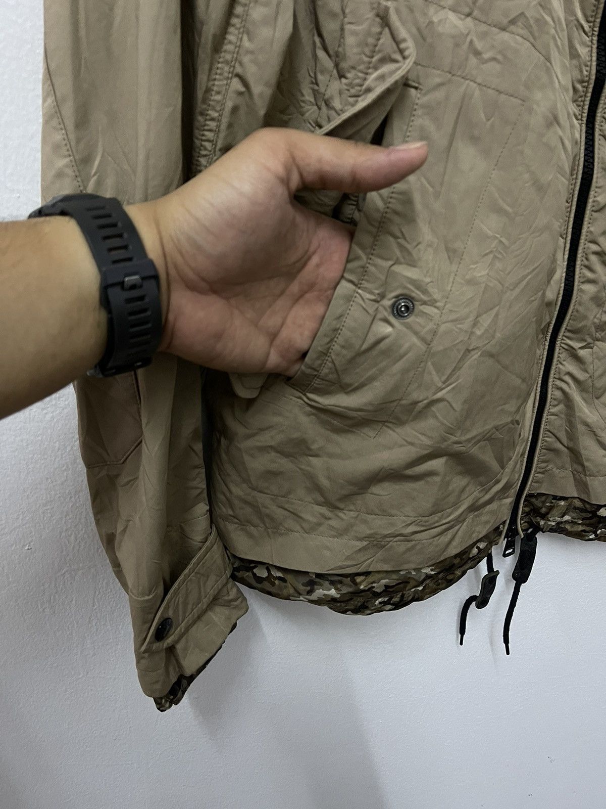 Japanese Brand × Moncler × Vintage Vintage Moncler Blouson Asperge Inner Camo Zipper Jacket Size US M / EU 48-50 / 2 - 12 Thumbnail