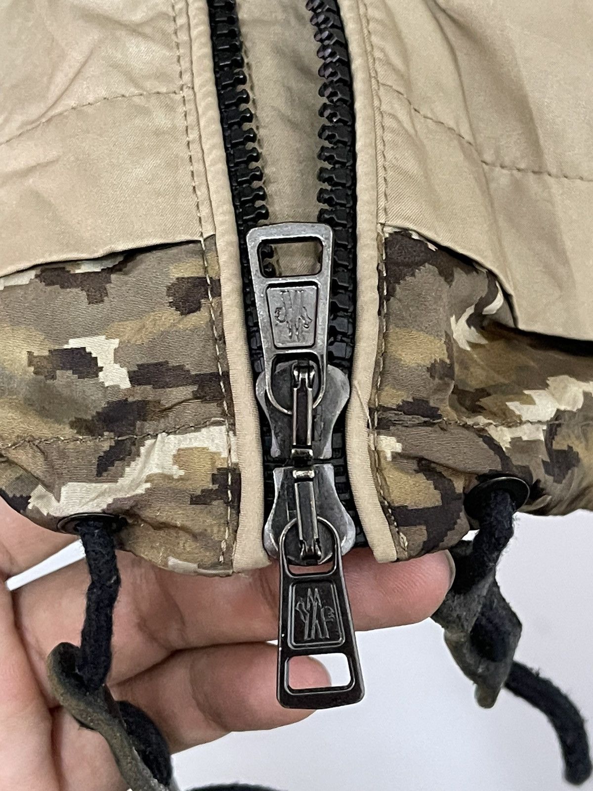 Japanese Brand × Moncler × Vintage Vintage Moncler Blouson Asperge Inner Camo Zipper Jacket Size US M / EU 48-50 / 2 - 10 Thumbnail