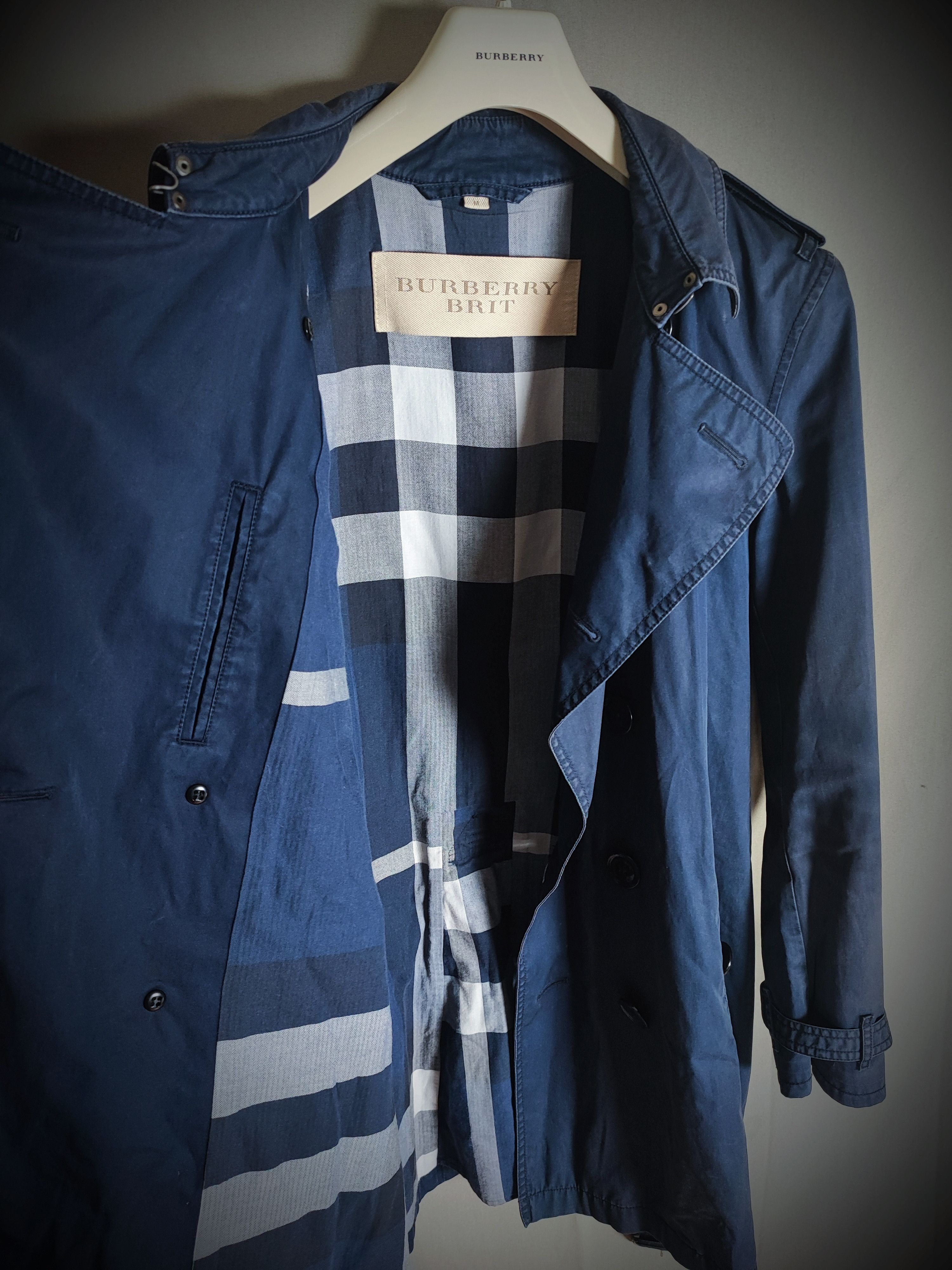 Burberry Burberry Trench-coat Navy Blue Size US L / EU 52-54 / 3 - 3 Thumbnail