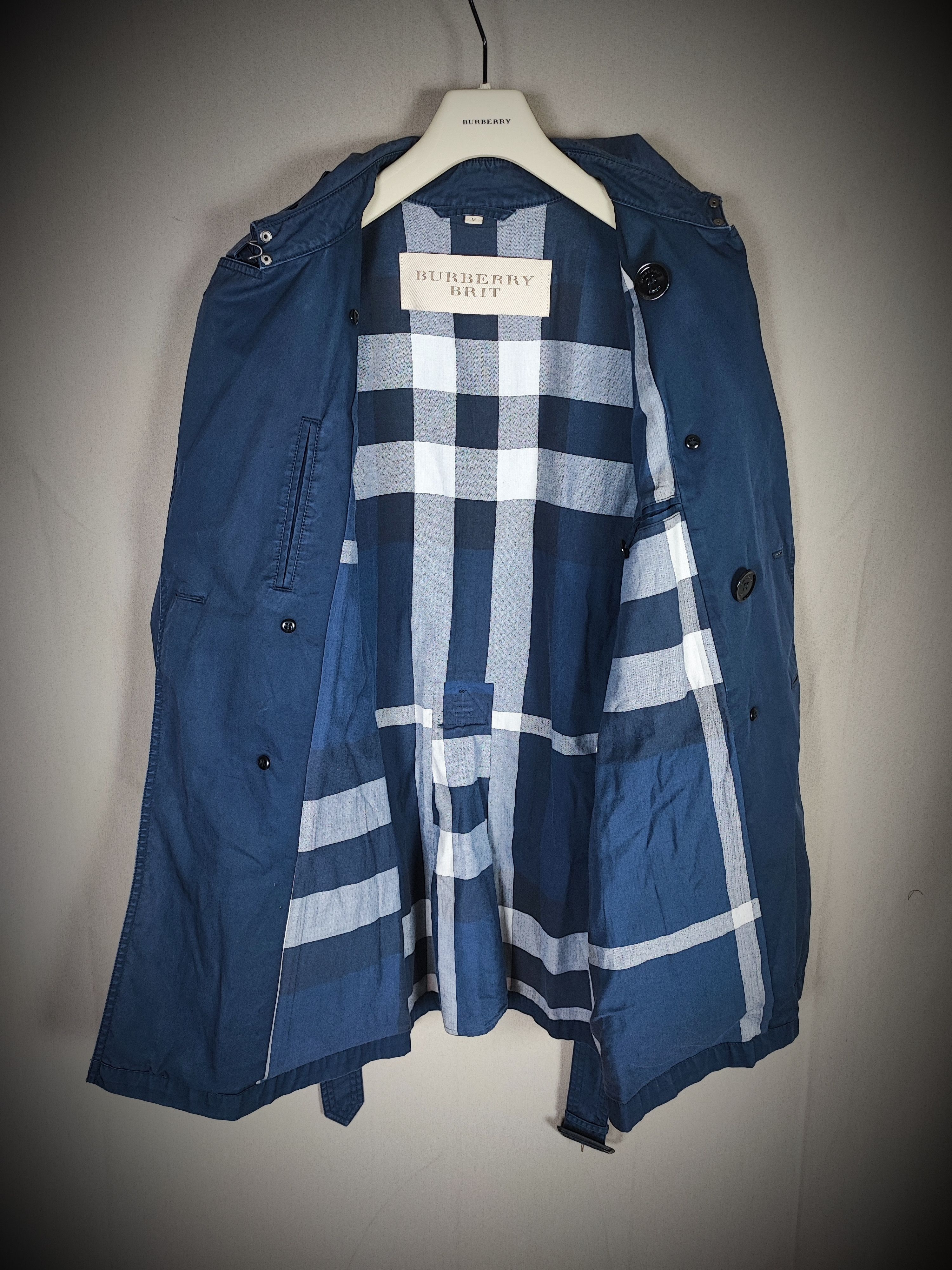 Burberry Burberry Trench-coat Navy Blue Size US L / EU 52-54 / 3 - 2 Thumbnail