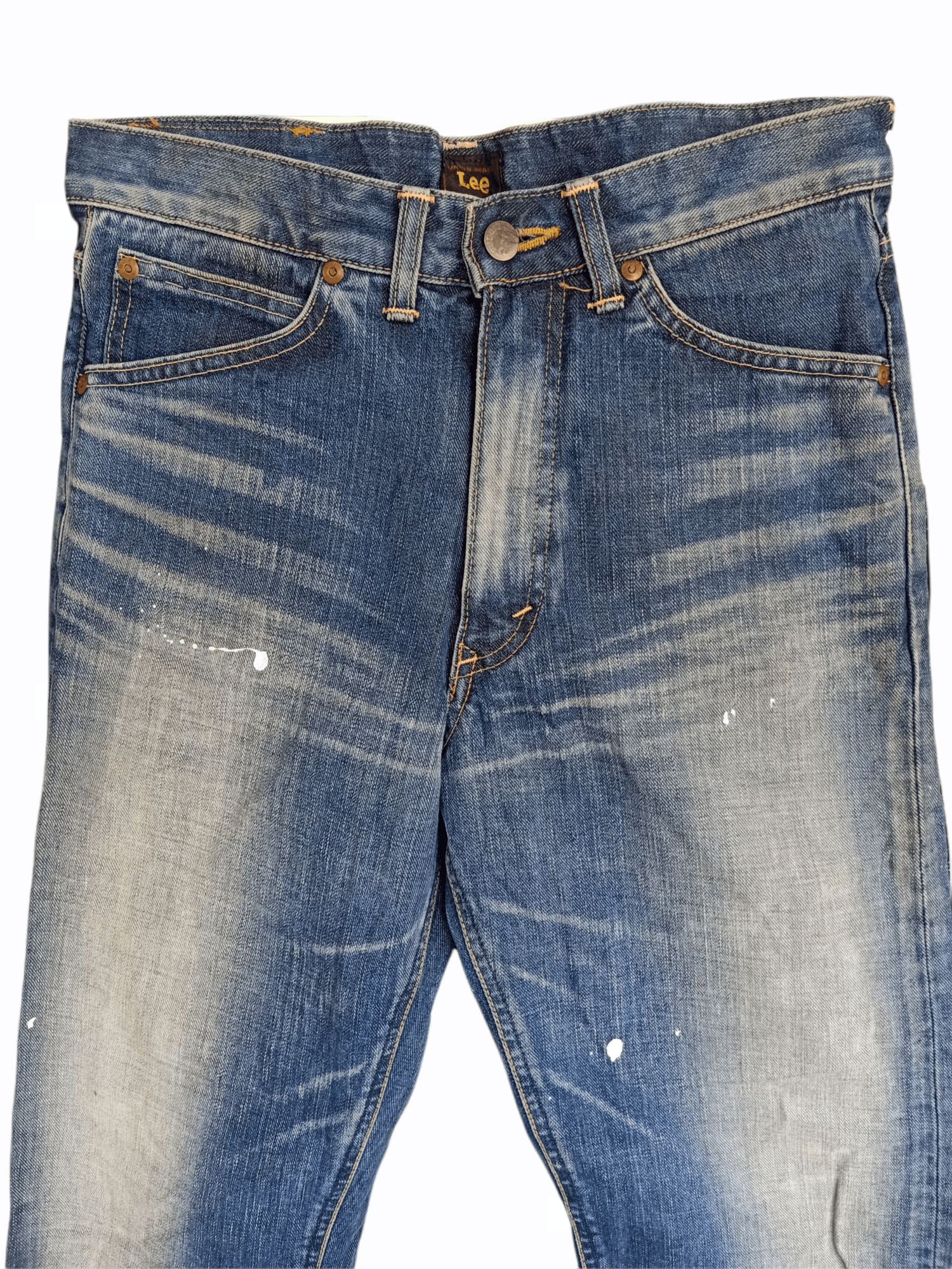 Lee × Vintage Seasoned Painted Lee Jeans Made in Japan Size US 29 - 2 Thumbnail