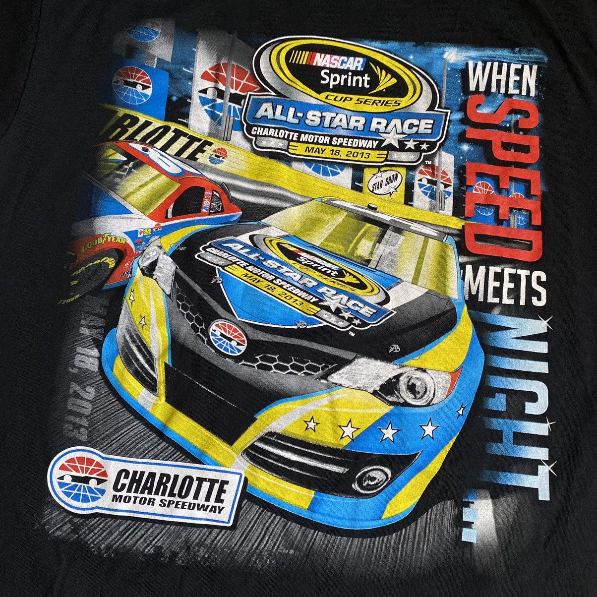NASCAR Vintage NASCAR All Star Racing Double Sided Graphic Logo Tee Size US XL / EU 56 / 4 - 3 Thumbnail
