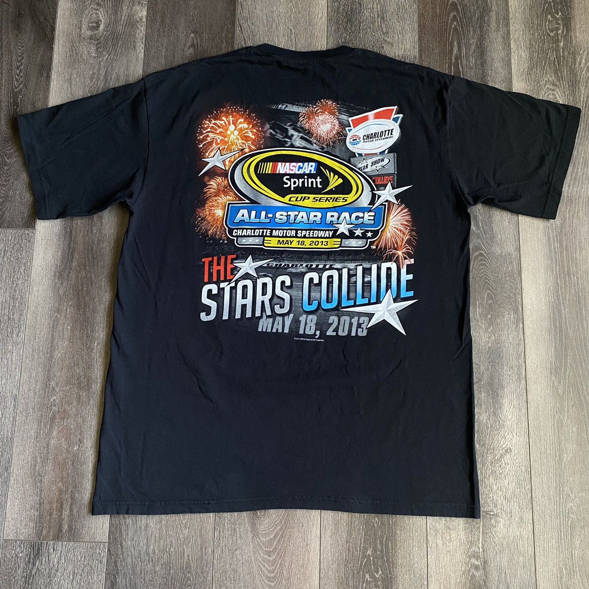 NASCAR Vintage NASCAR All Star Racing Double Sided Graphic Logo Tee Size US XL / EU 56 / 4 - 2 Thumbnail