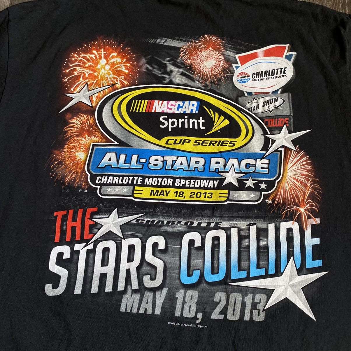 NASCAR Vintage NASCAR All Star Racing Double Sided Graphic Logo Tee Size US XL / EU 56 / 4 - 4 Thumbnail