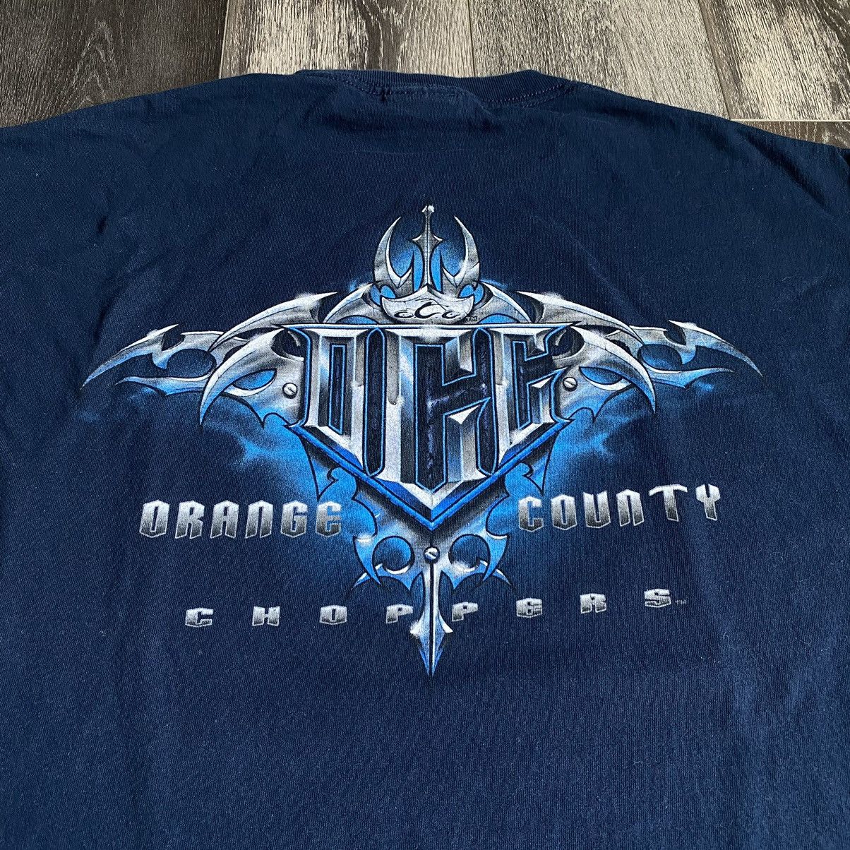 Vintage Vintage 2000s Orange County Choppers Sword Graphic Logo Tee Size US XXL / EU 58 / 5 - 1 Thumbnail