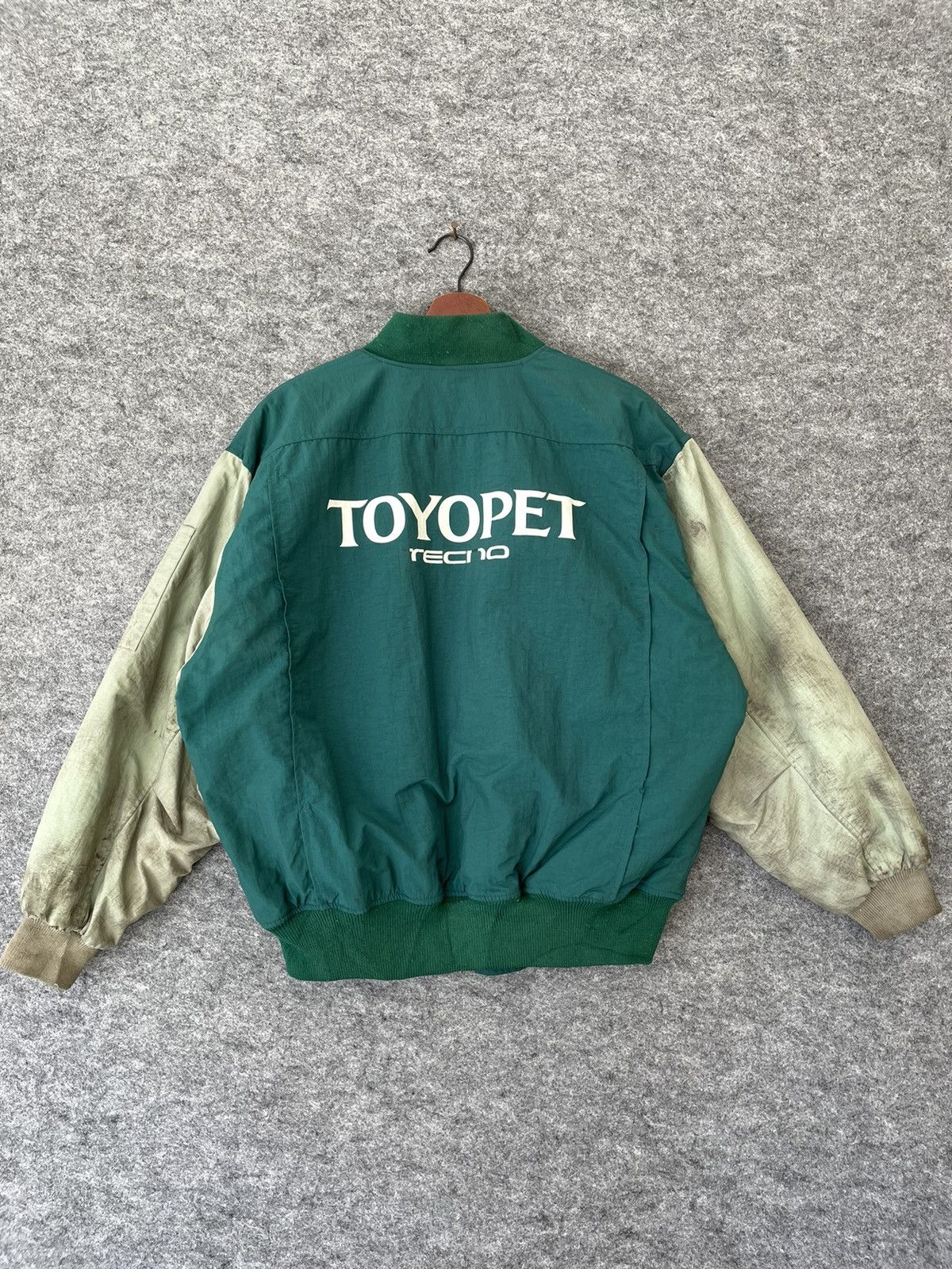 image of Racing x Vintage Toyota Tecno Toyopet Bombers in Mix, Men's (Size Medium)