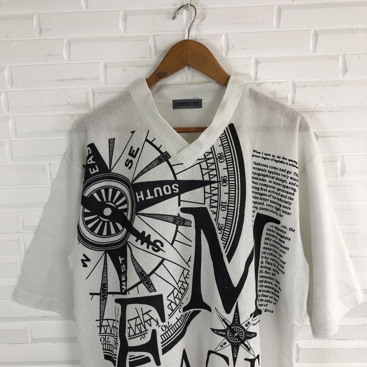 Japanese Brand RARE TRANSPARENT SHORT SLEEVE TEE ROMANTIC FACE BIG LOGO Size US M / EU 48-50 / 2 - 3 Thumbnail