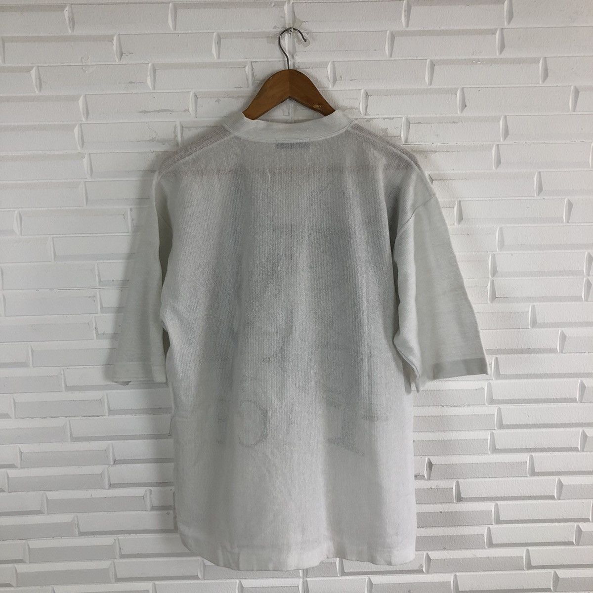 Japanese Brand RARE TRANSPARENT SHORT SLEEVE TEE ROMANTIC FACE BIG LOGO Size US M / EU 48-50 / 2 - 7 Thumbnail