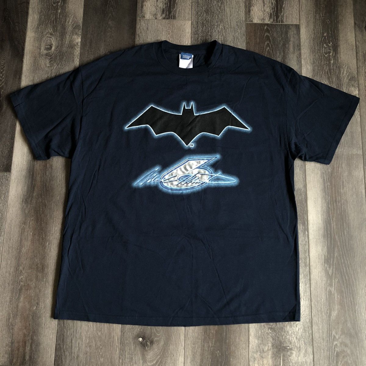 DC Comics New Vintage 00s Justice League Batman Mark Martin Racing Tee Size US XXL / EU 58 / 5 - 2 Thumbnail