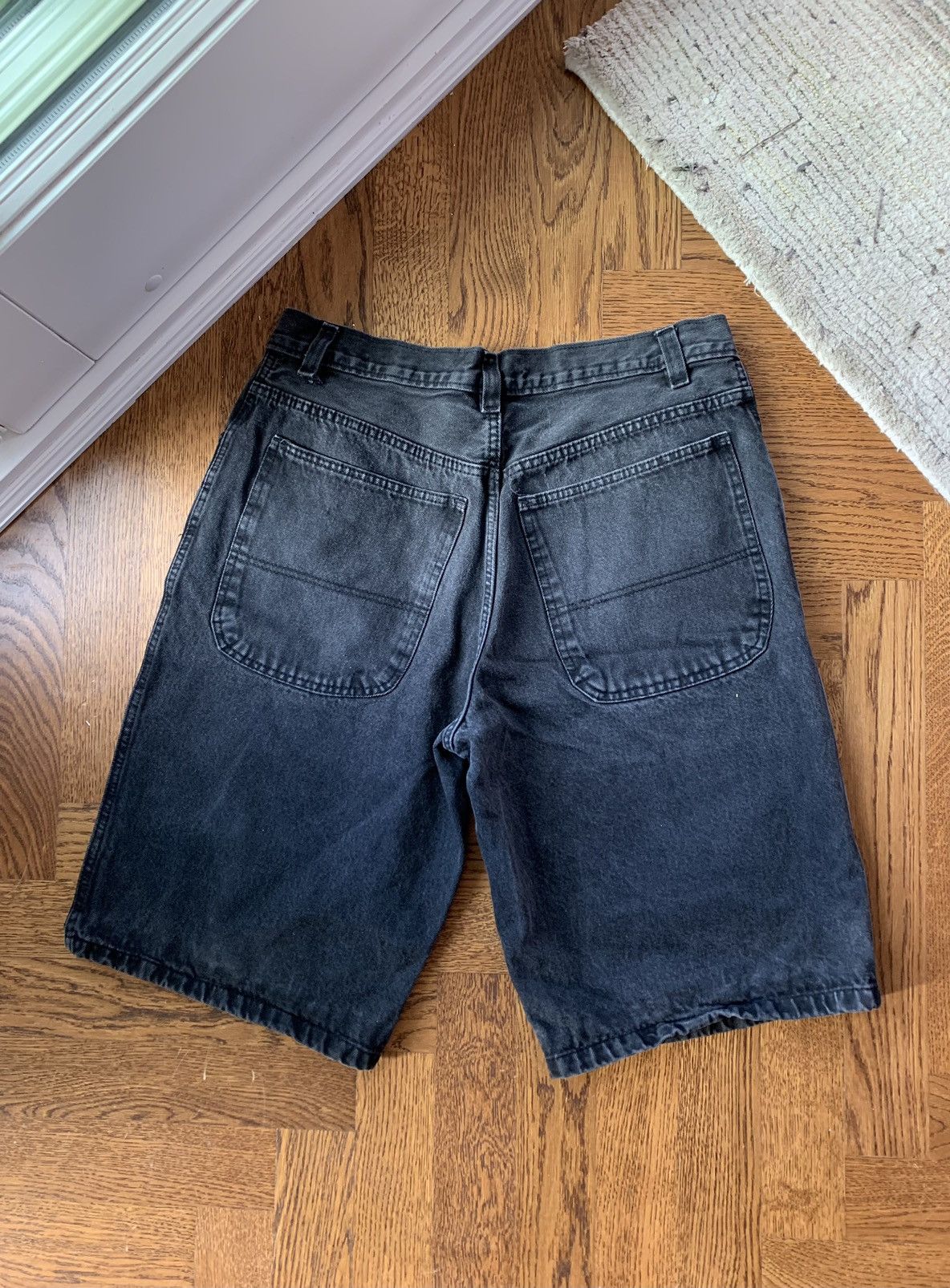 JNCO × Makaveli × Vintage 90s Tupac Thug Life Jorts Baggy Jean Shorts Long Wide Loose Size US 34 / EU 50 - 4 Thumbnail