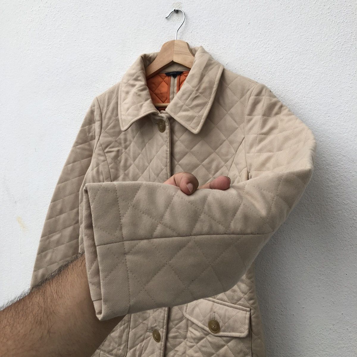Japanese Brand QUILTED LONG JACKET SHIPS FABRIC OF JAPAN Size US S / EU 44-46 / 1 - 5 Thumbnail