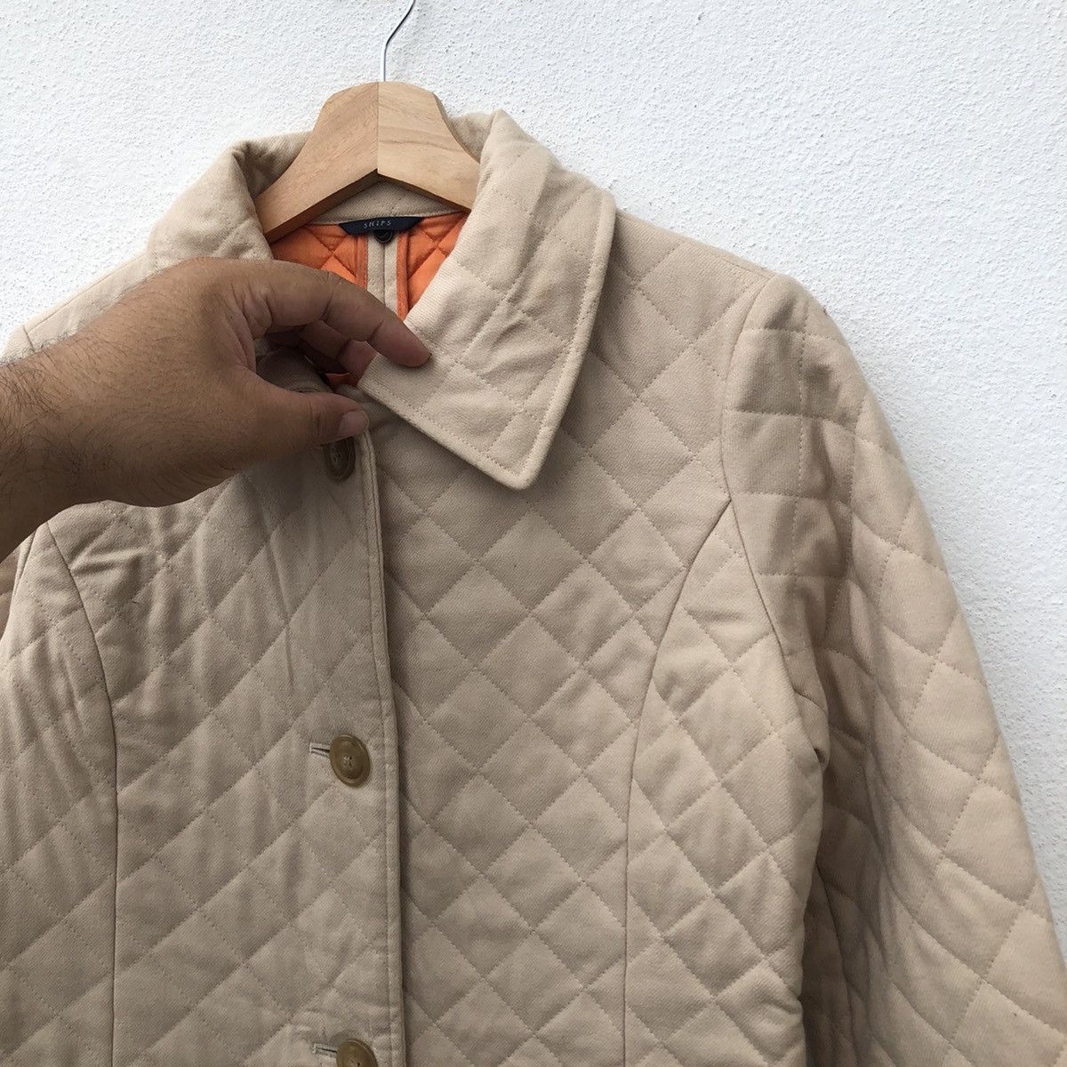 Japanese Brand QUILTED LONG JACKET SHIPS FABRIC OF JAPAN Size US S / EU 44-46 / 1 - 4 Thumbnail