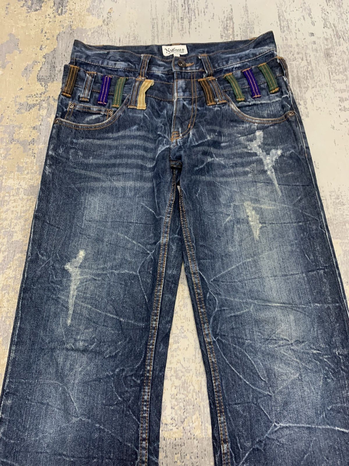 Japanese Nylaus Double Waist Denim PPFM Style Jeans 31x31