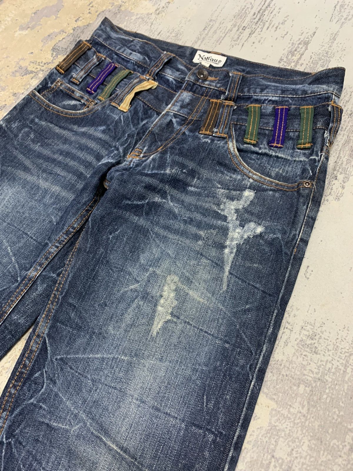 Japanese Nylaus Double Waist Denim PPFM Style Jeans 31x31