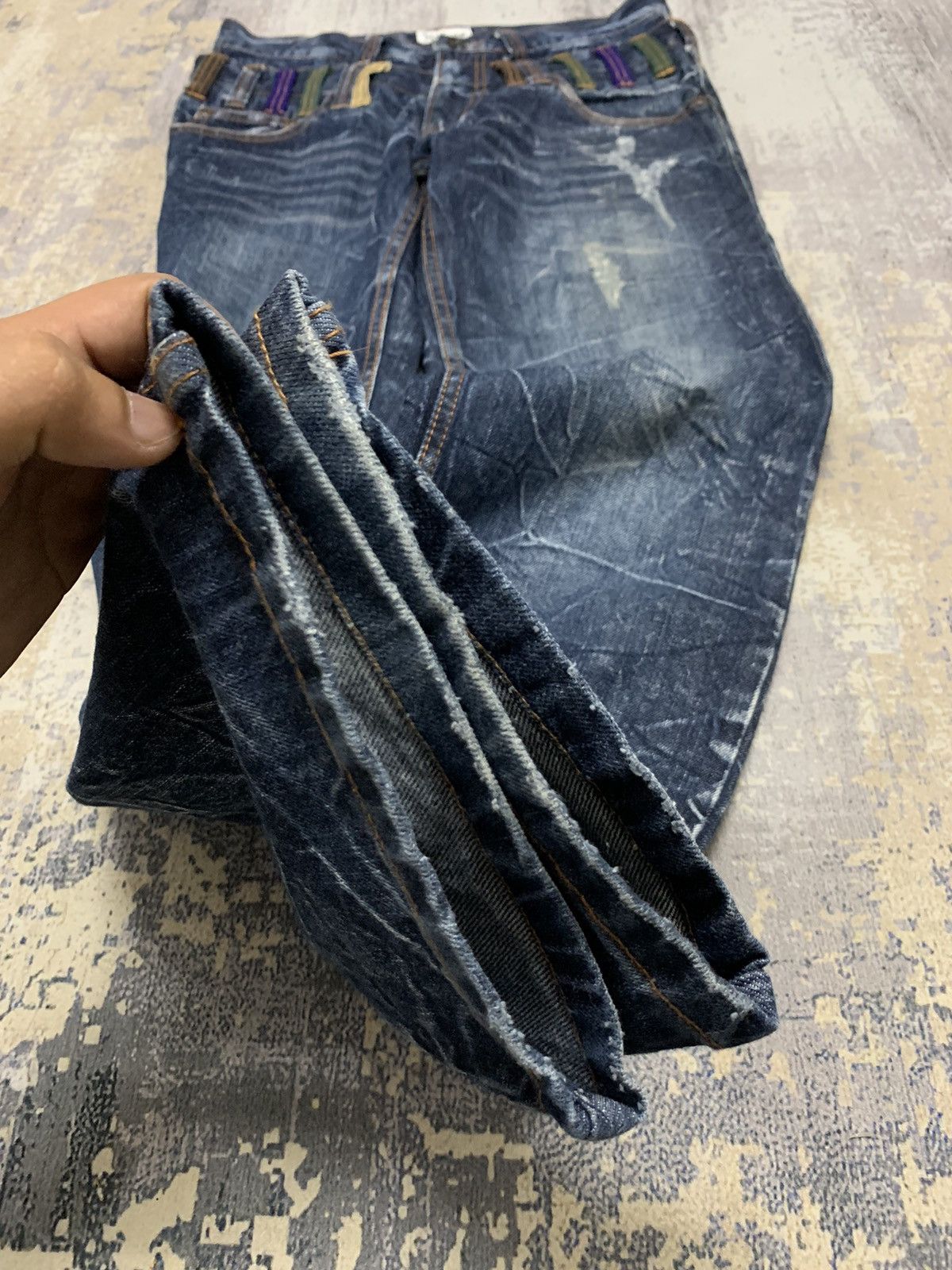Japanese Nylaus Double Waist Denim PPFM Style Jeans 31x31