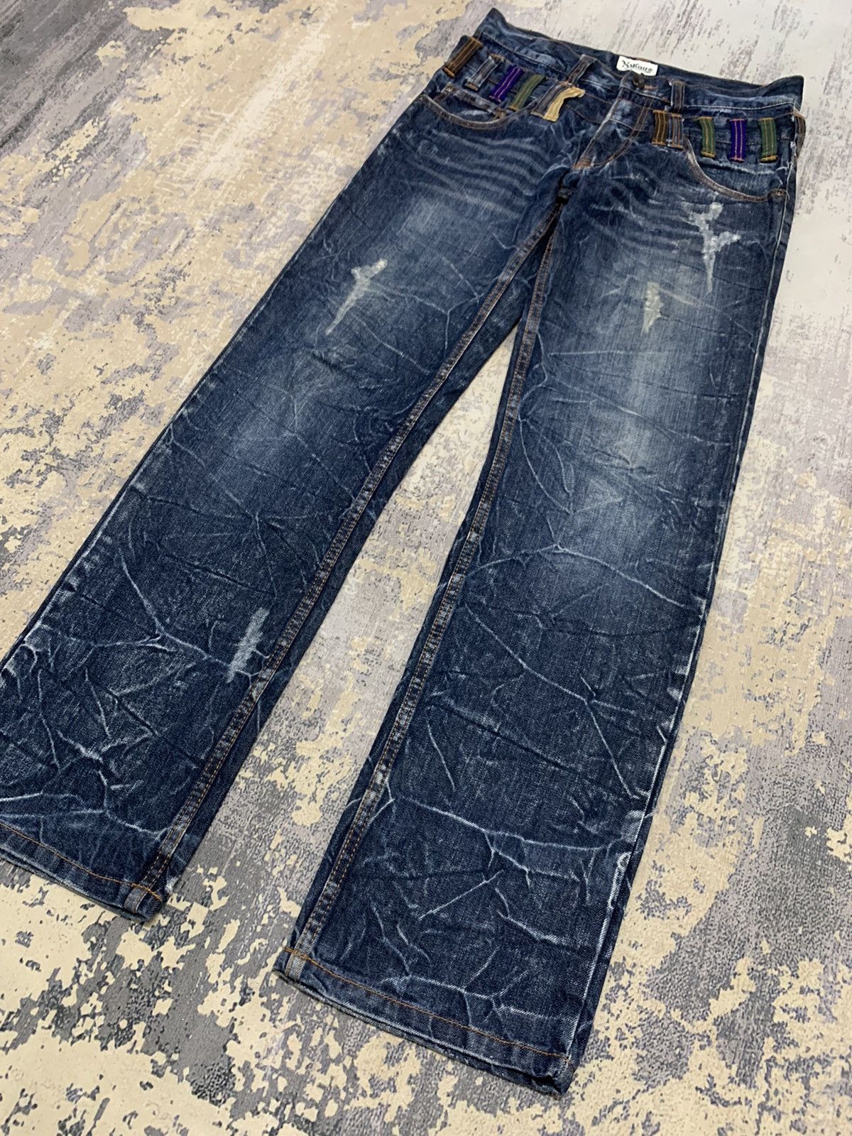 Japanese Nylaus Double Waist Denim PPFM Style Jeans 31x31
