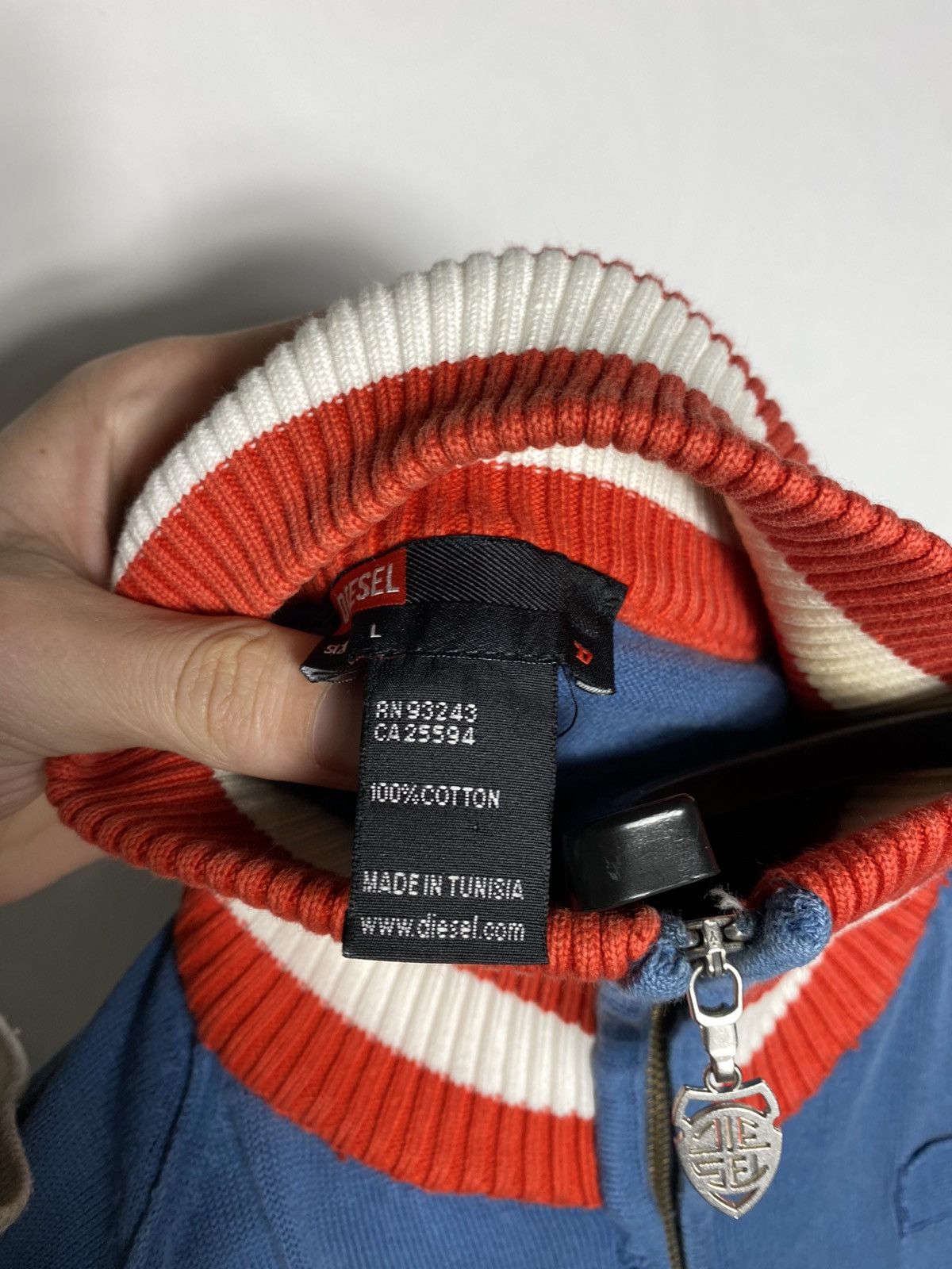 Diesel Vintage Diesel Victorious logo zip hoodie jumper size L Size US L / EU 52-54 / 3 - 10 Thumbnail