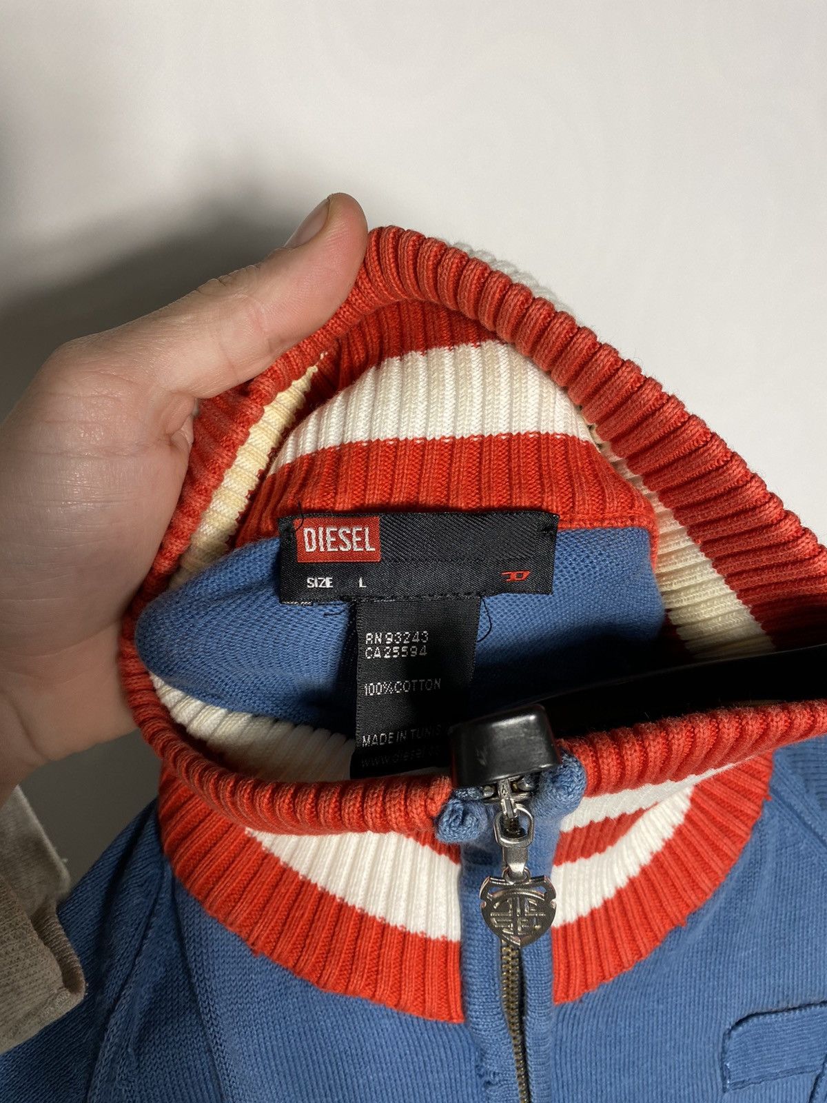 Diesel Vintage Diesel Victorious logo zip hoodie jumper size L Size US L / EU 52-54 / 3 - 9 Thumbnail