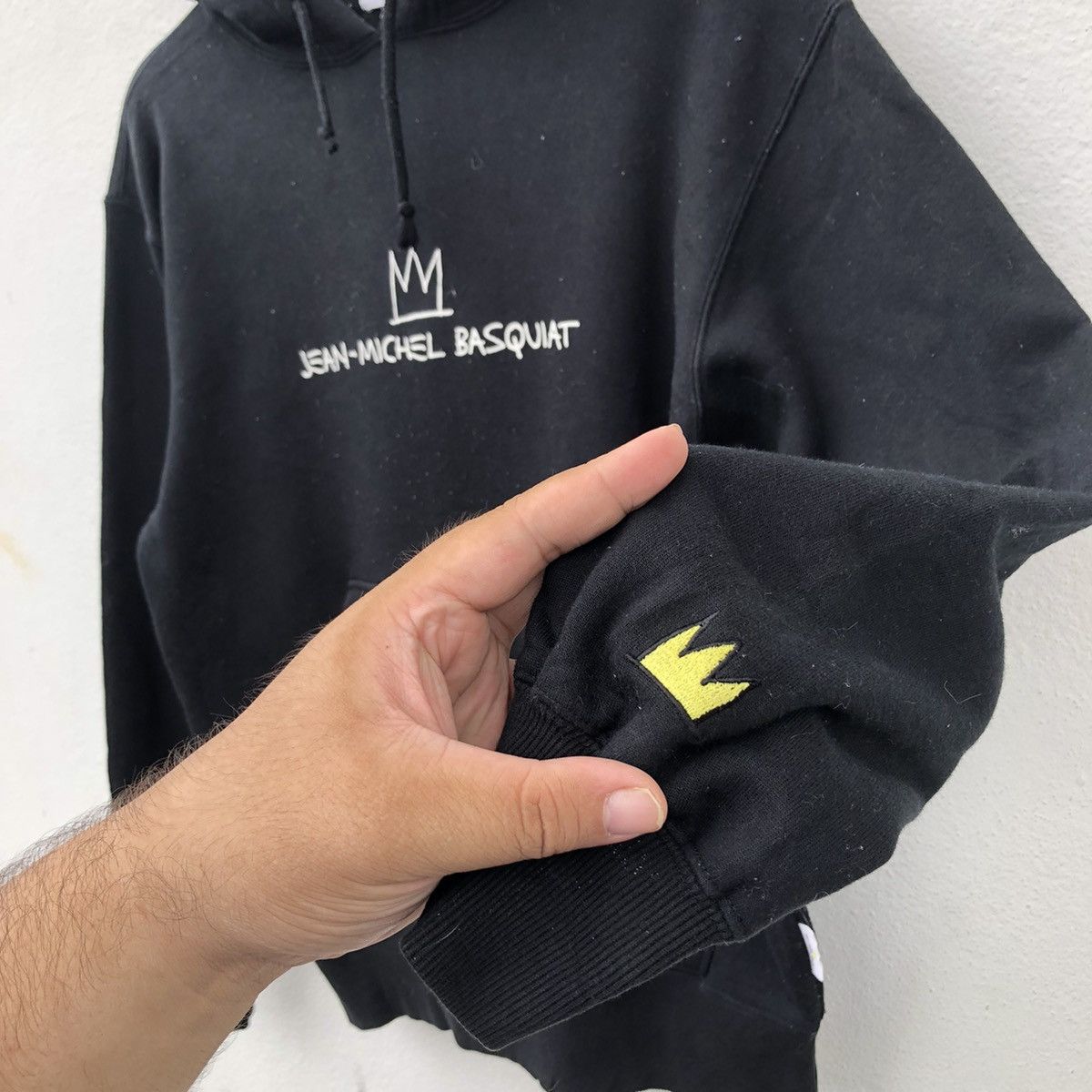 Japanese Brand HOODIE SWEATER JEAN-MICHEL BASQUIAT BIG LOGO Size US S / EU 44-46 / 1 - 7 Thumbnail