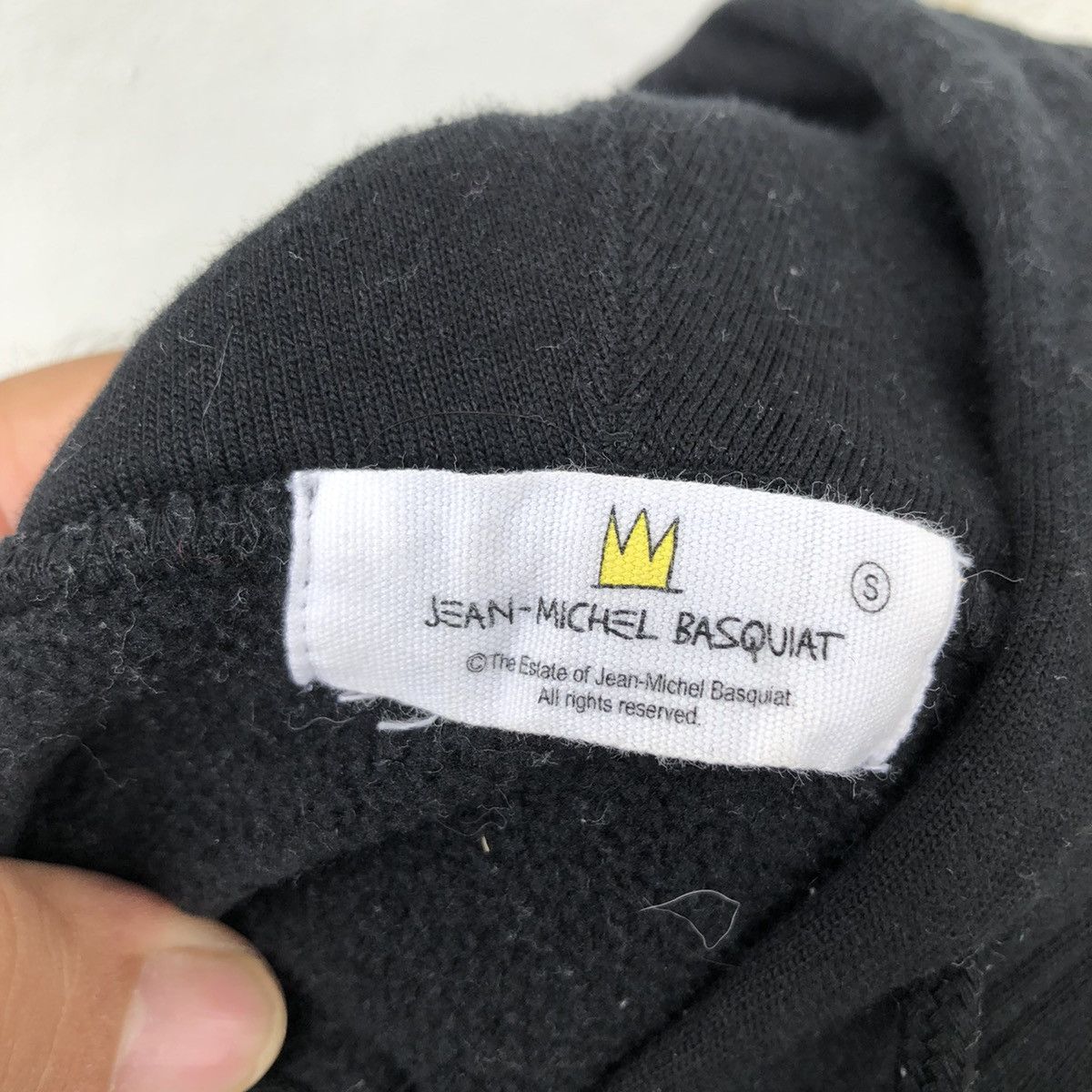 Japanese Brand HOODIE SWEATER JEAN-MICHEL BASQUIAT BIG LOGO Size US S / EU 44-46 / 1 - 11 Thumbnail