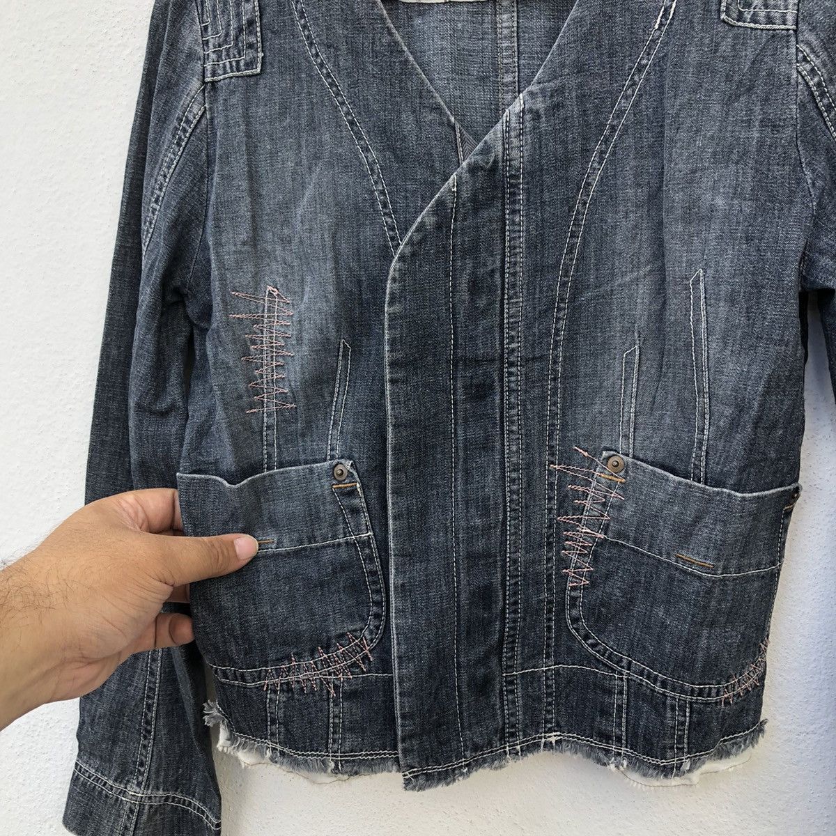 Japanese Brand PATCHWORK STYLE DESIGN DISTRESSED KAMISHIMA CHINAMI Size US M / EU 48-50 / 2 - 8 Thumbnail