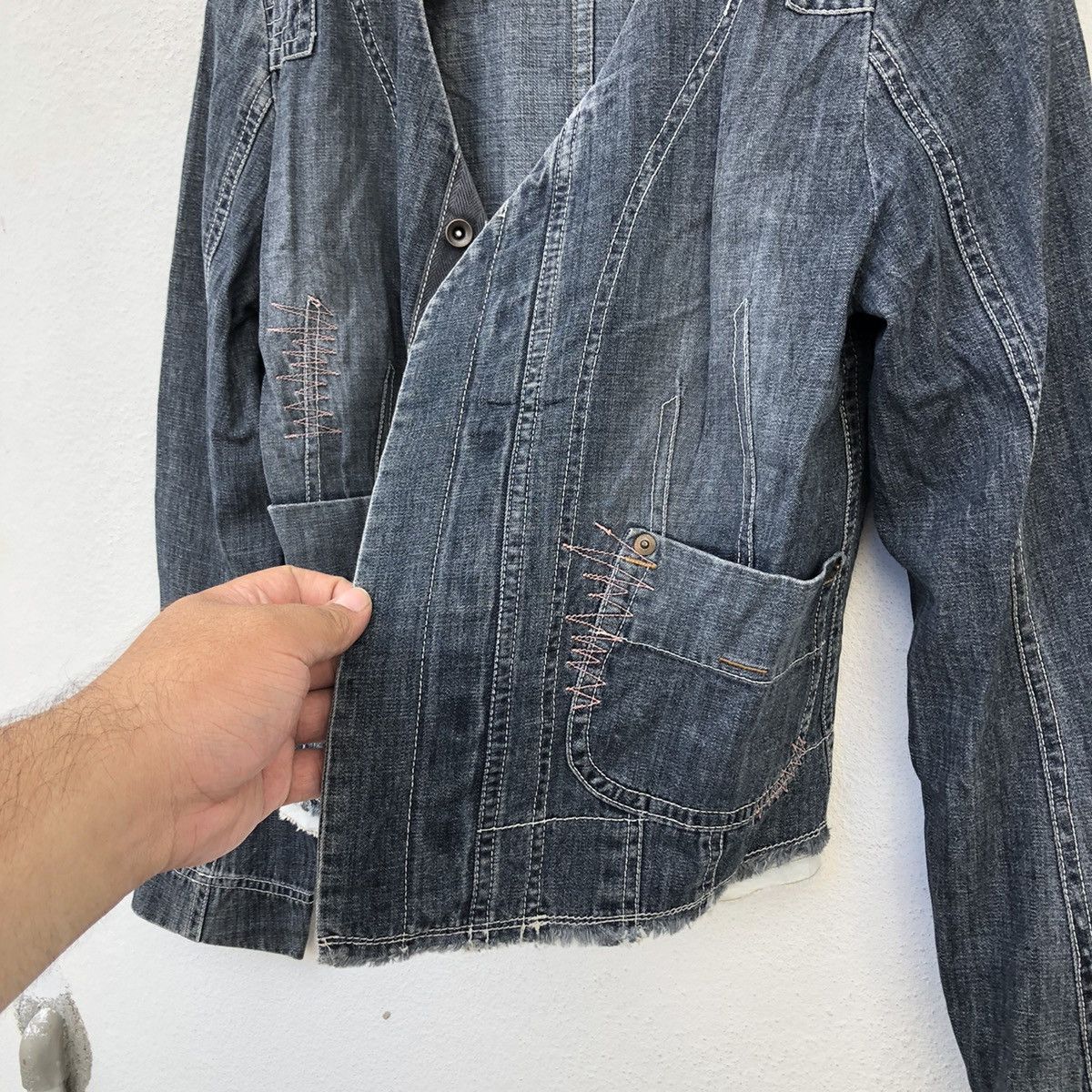 Japanese Brand PATCHWORK STYLE DESIGN DISTRESSED KAMISHIMA CHINAMI Size US M / EU 48-50 / 2 - 9 Thumbnail