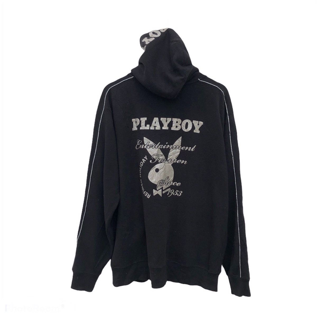 Japanese Brand PLAYBOY HOODIE ZIPPER BIG LOGO Size US XXL / EU 58 / 5 - 1 Thumbnail
