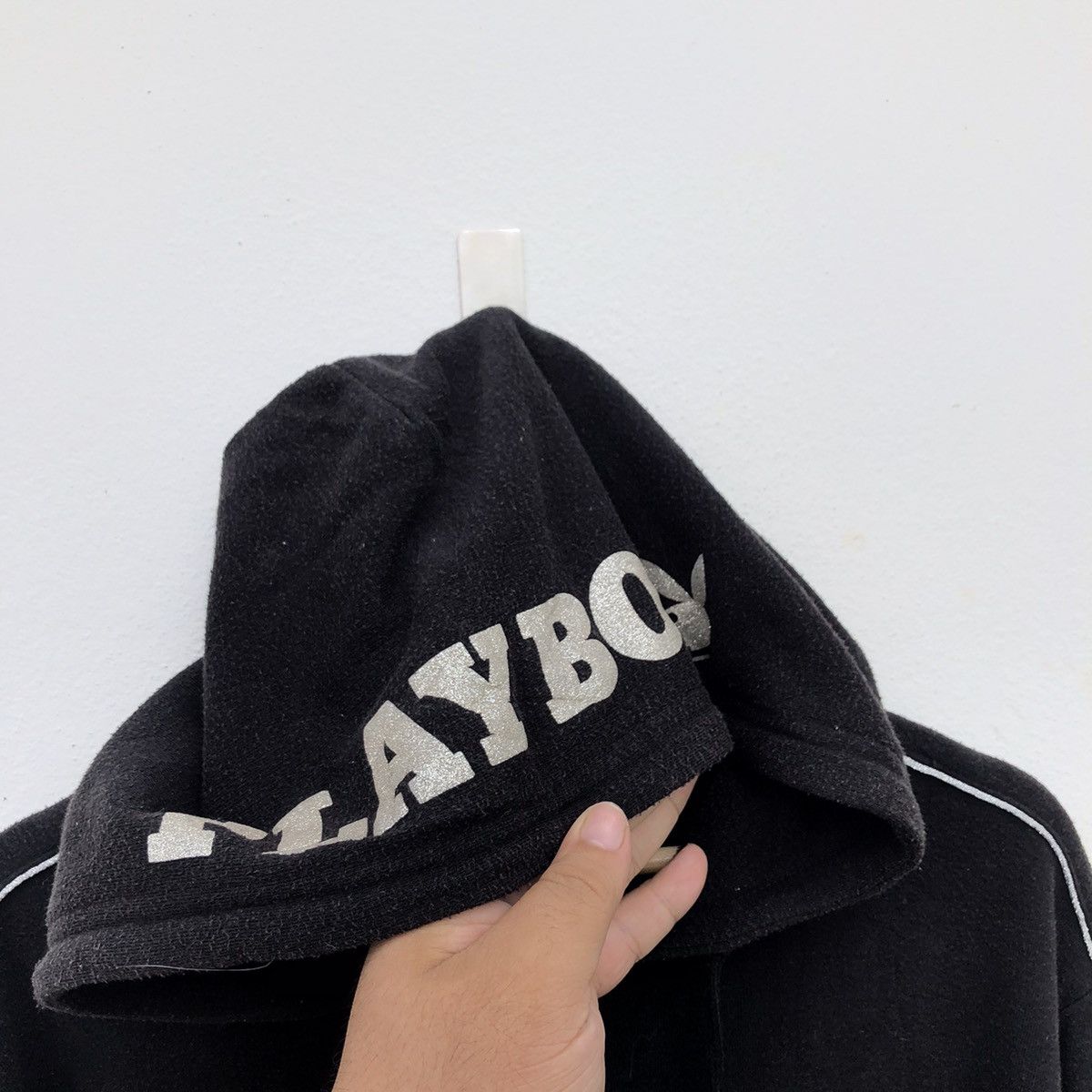 Japanese Brand PLAYBOY HOODIE ZIPPER BIG LOGO Size US XXL / EU 58 / 5 - 7 Thumbnail