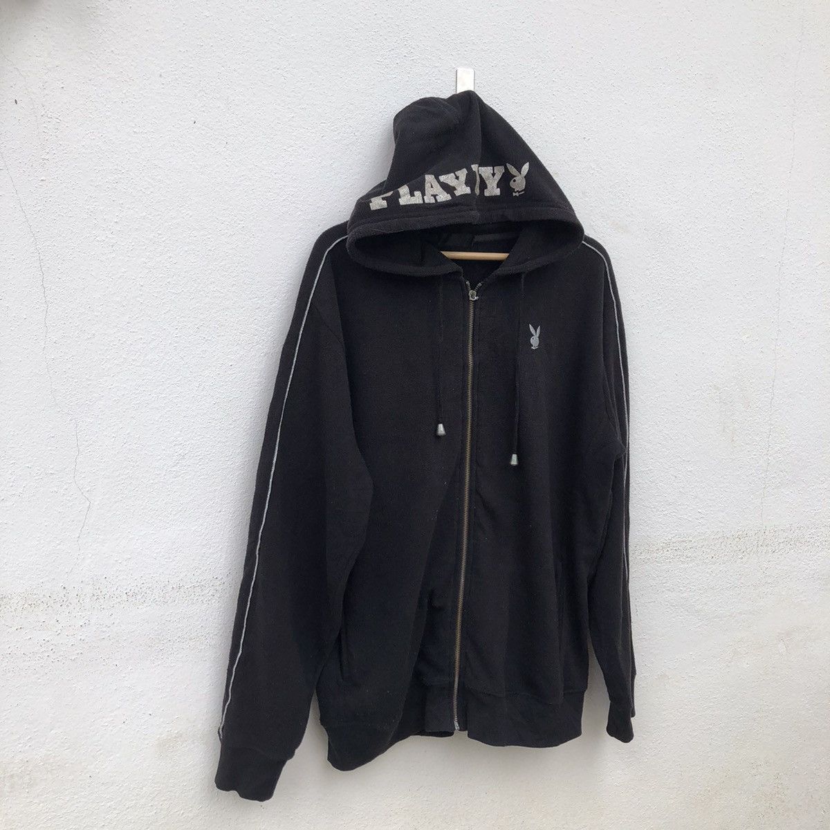 Japanese Brand PLAYBOY HOODIE ZIPPER BIG LOGO Size US XXL / EU 58 / 5 - 5 Thumbnail