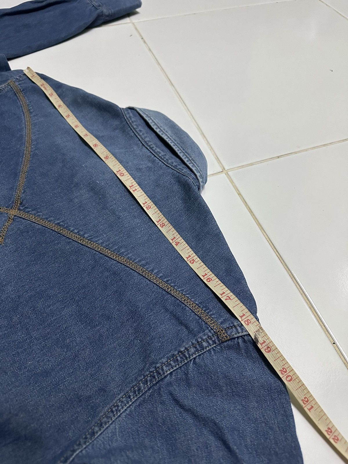 Japanese Brand × Vintage Gilevans western denim shirts Size US L / EU 52-54 / 3 - 7 Thumbnail