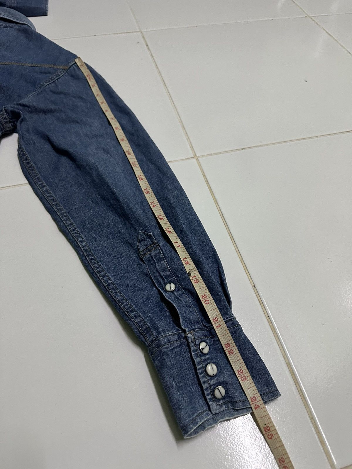 Japanese Brand × Vintage Gilevans western denim shirts Size US L / EU 52-54 / 3 - 8 Thumbnail