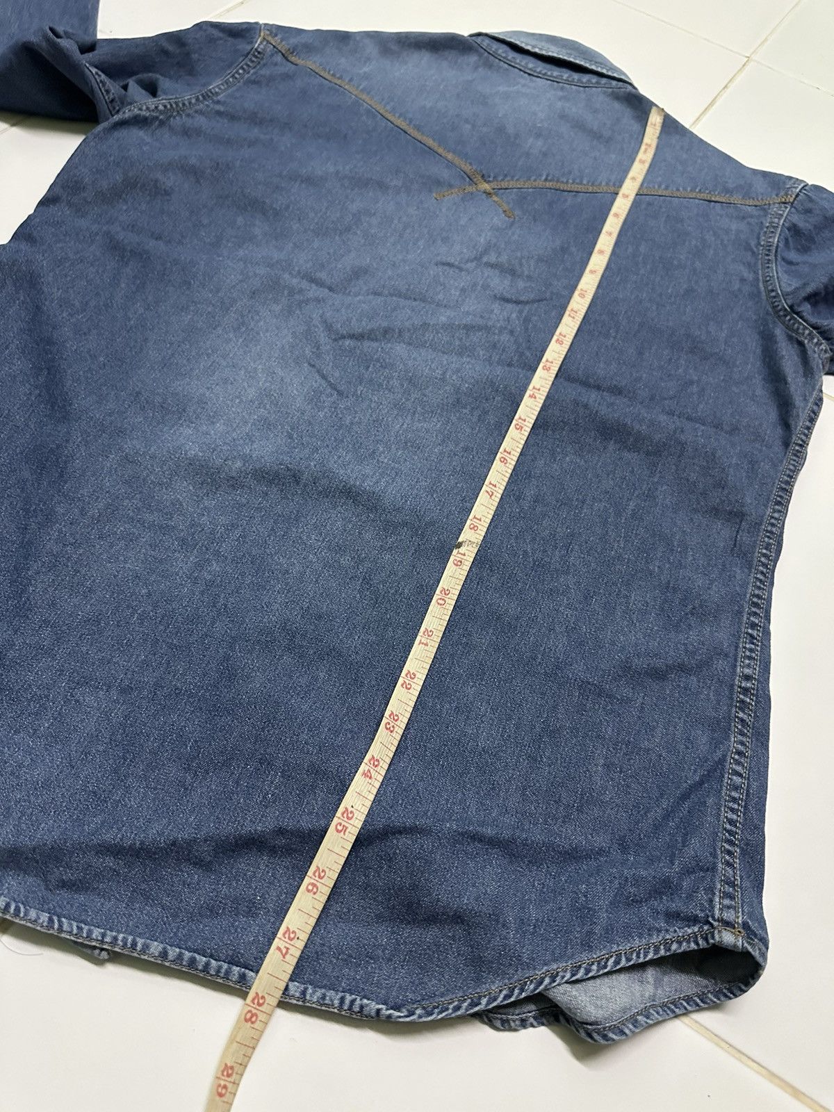Japanese Brand × Vintage Gilevans western denim shirts Size US L / EU 52-54 / 3 - 6 Thumbnail