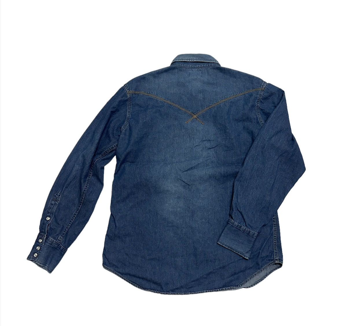 Japanese Brand × Vintage Gilevans western denim shirts Size US L / EU 52-54 / 3 - 3 Thumbnail