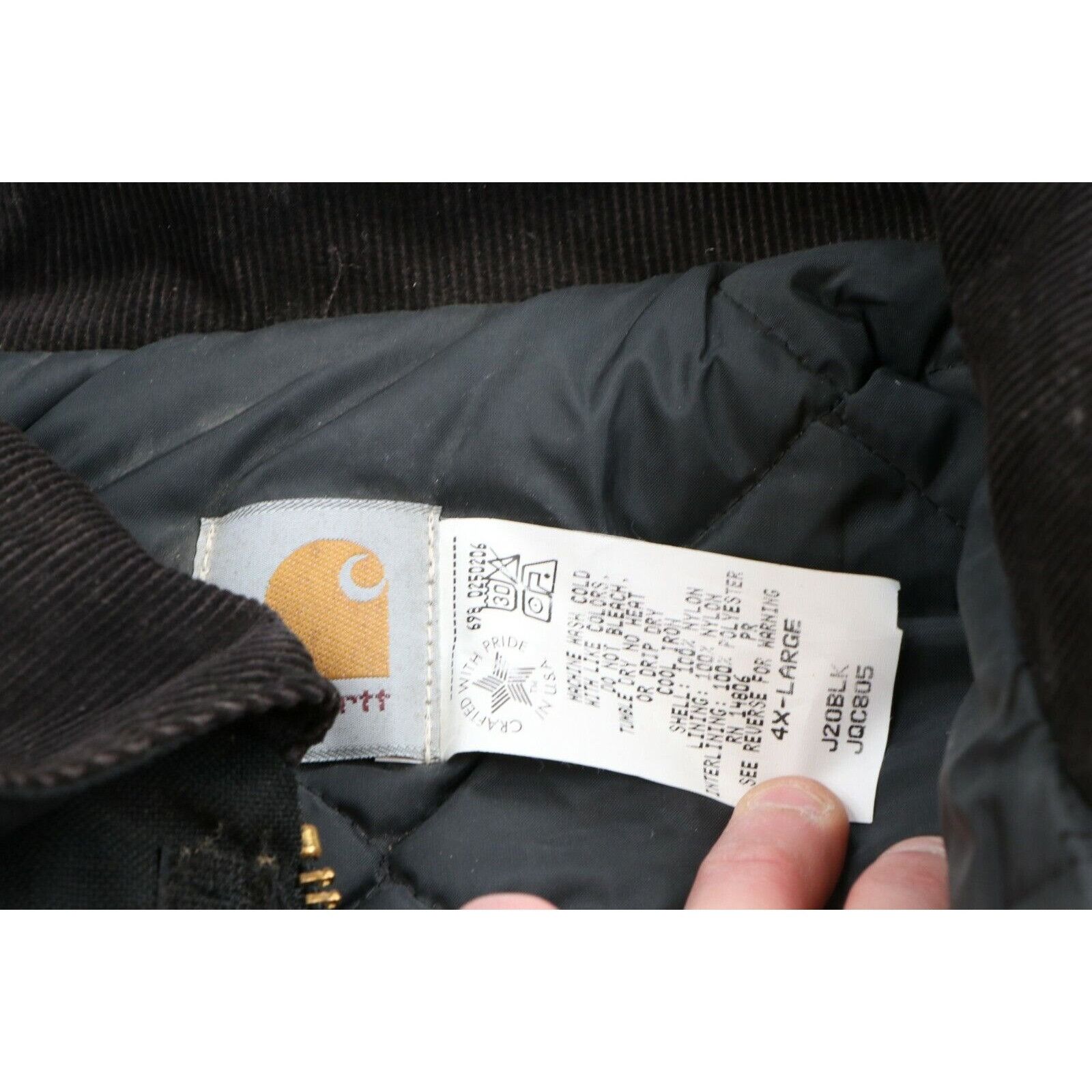Carhartt NOS Vintage 90s Carhartt Spell Out Quilted Arctic Jacket 4XL Size US XXL / EU 58 / 5 - 6 Thumbnail