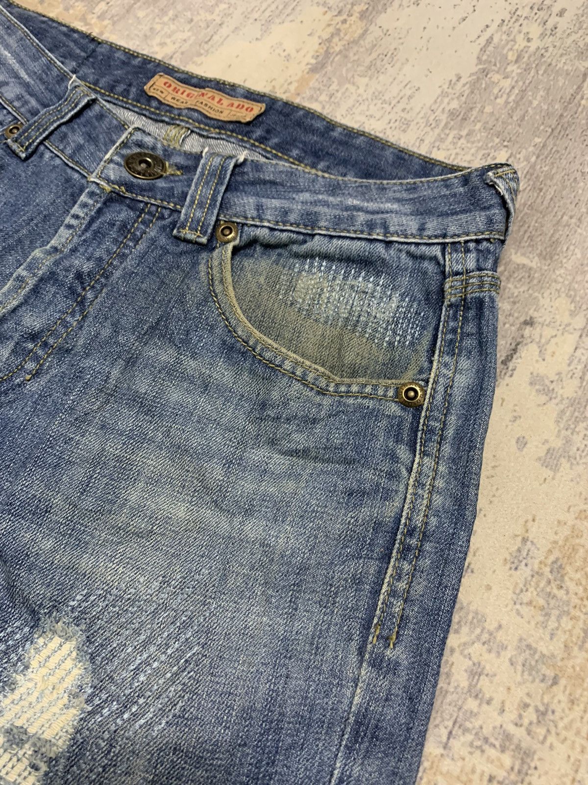 Japanese Brand Japanese Original Ado Patch Work Distressed Jeans 30x32.5 Size US 30 / EU 46 - 7 Thumbnail