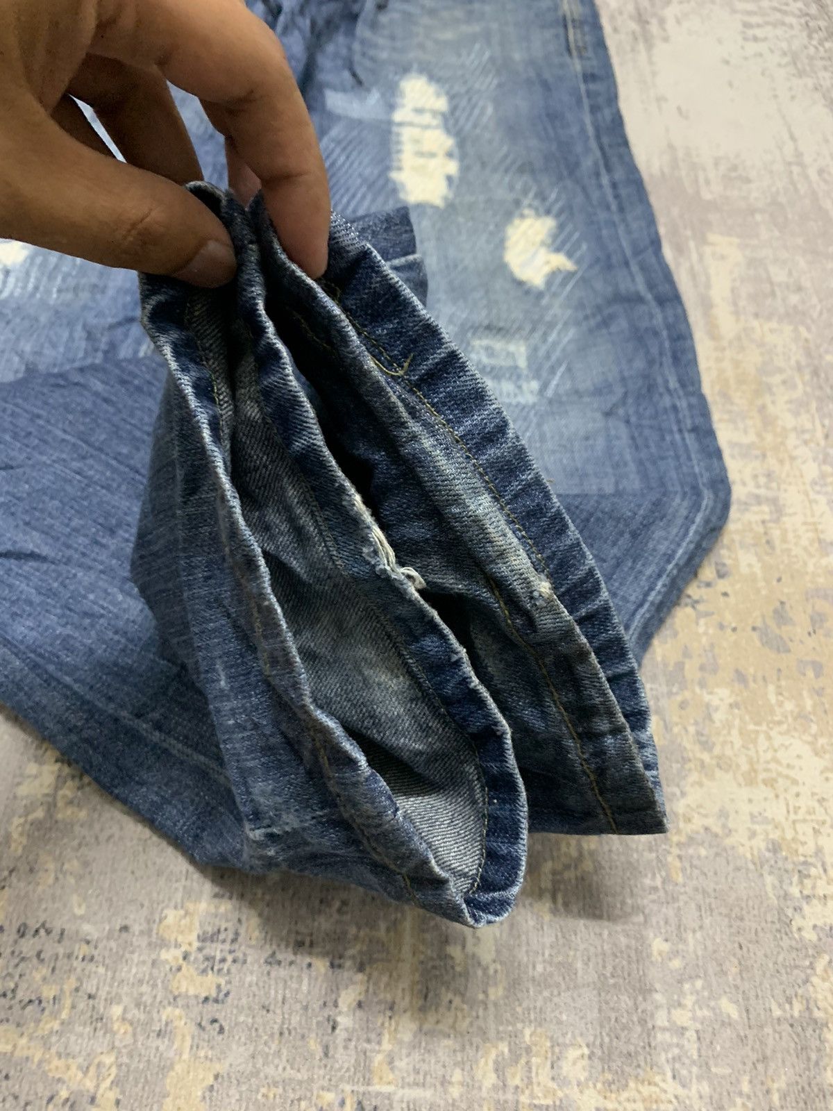 Japanese Brand Japanese Original Ado Patch Work Distressed Jeans 30x32.5 Size US 30 / EU 46 - 6 Thumbnail