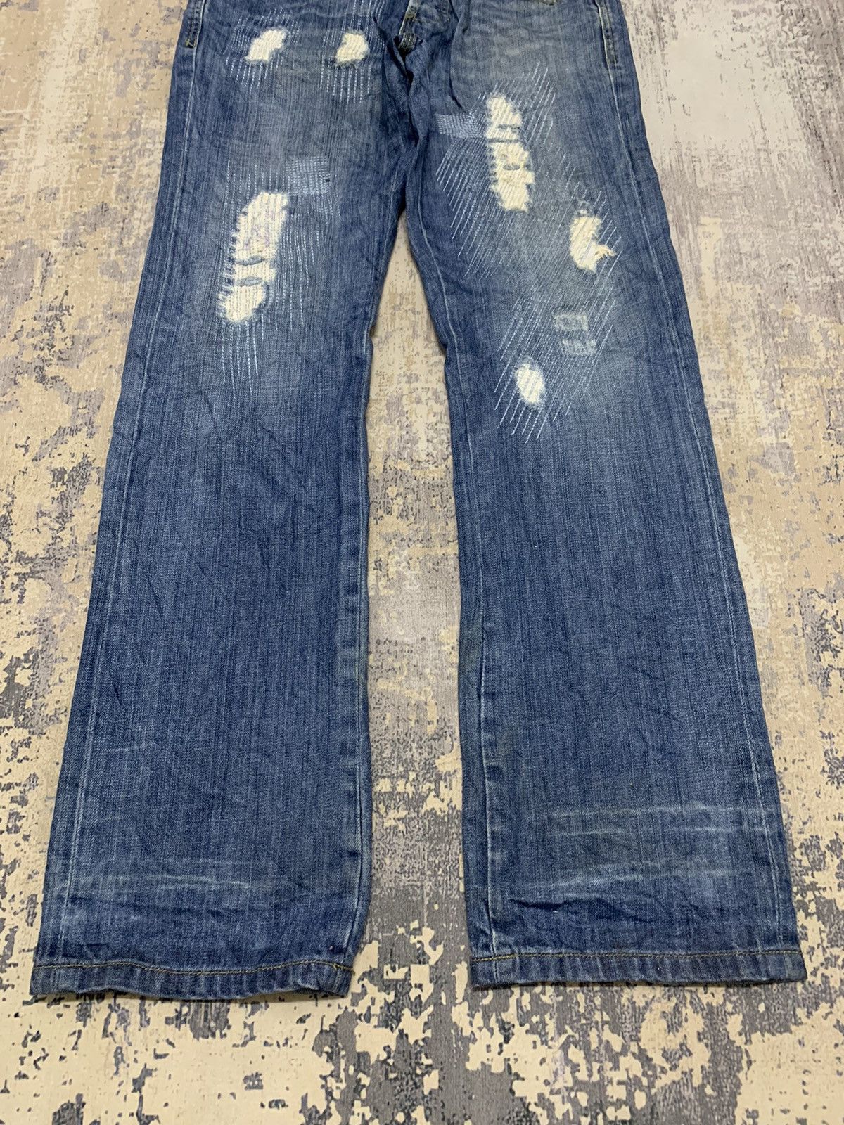 Japanese Brand Japanese Original Ado Patch Work Distressed Jeans 30x32.5 Size US 30 / EU 46 - 3 Thumbnail